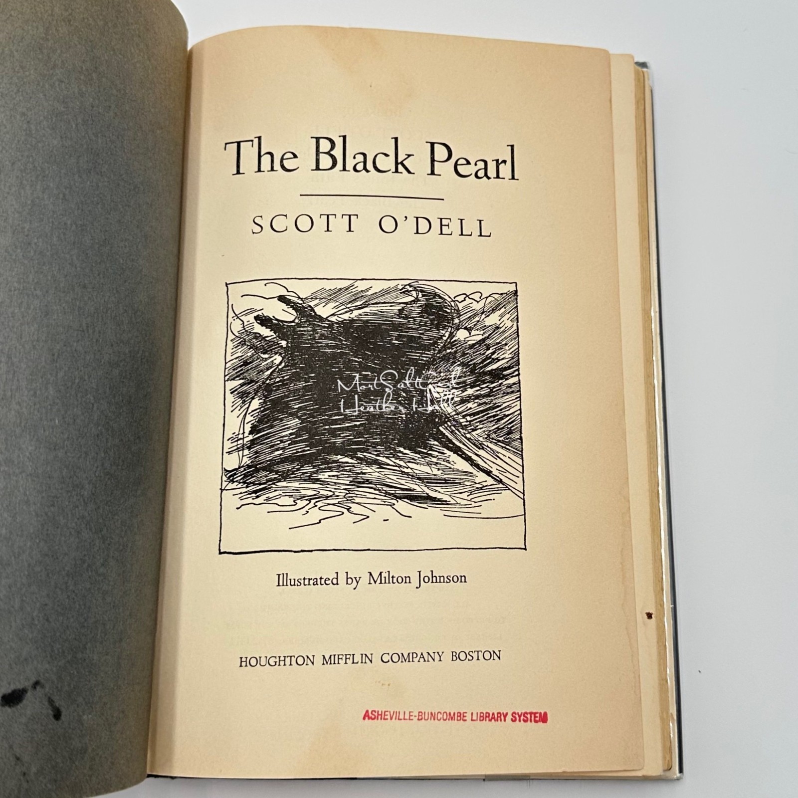 The Black Pearl By Scott ODell Hardcover Third Printing 1967 Library Copy Dust J