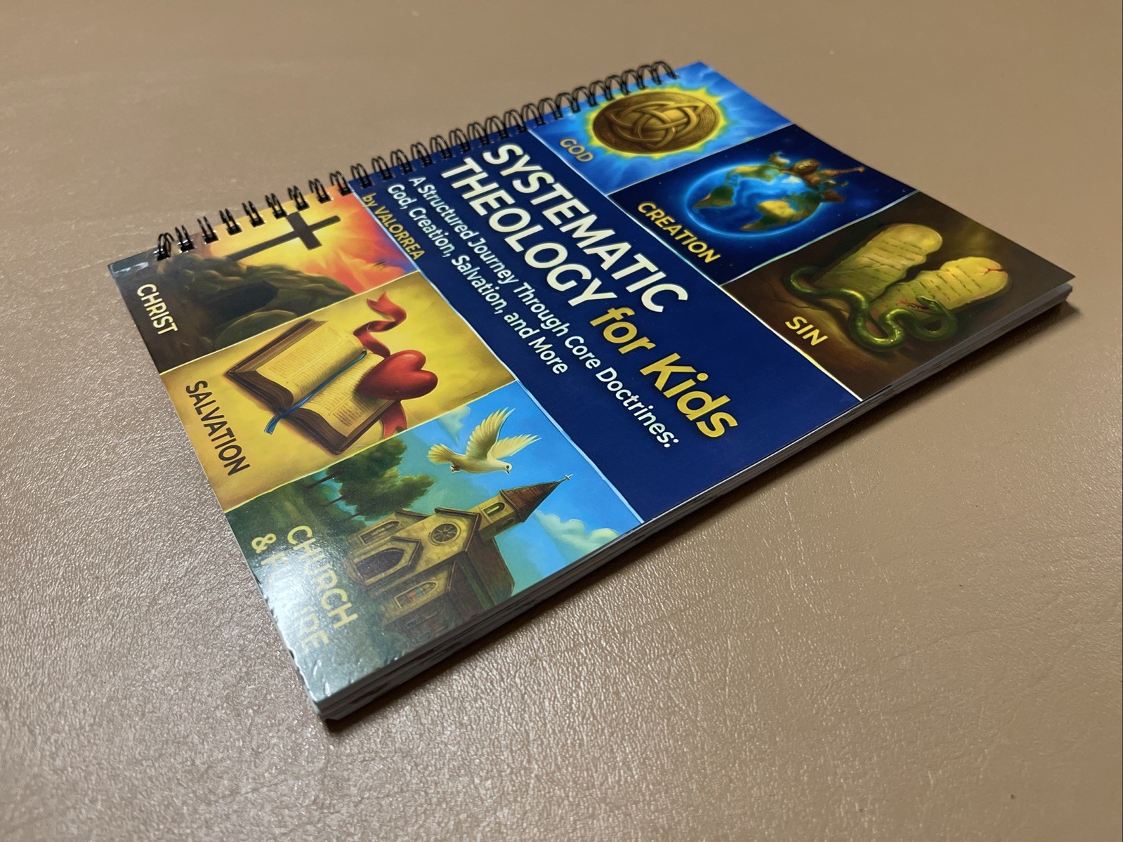 Valorrea Systematic Theology for Kids Spiral Bound Workbook Ages 9-12