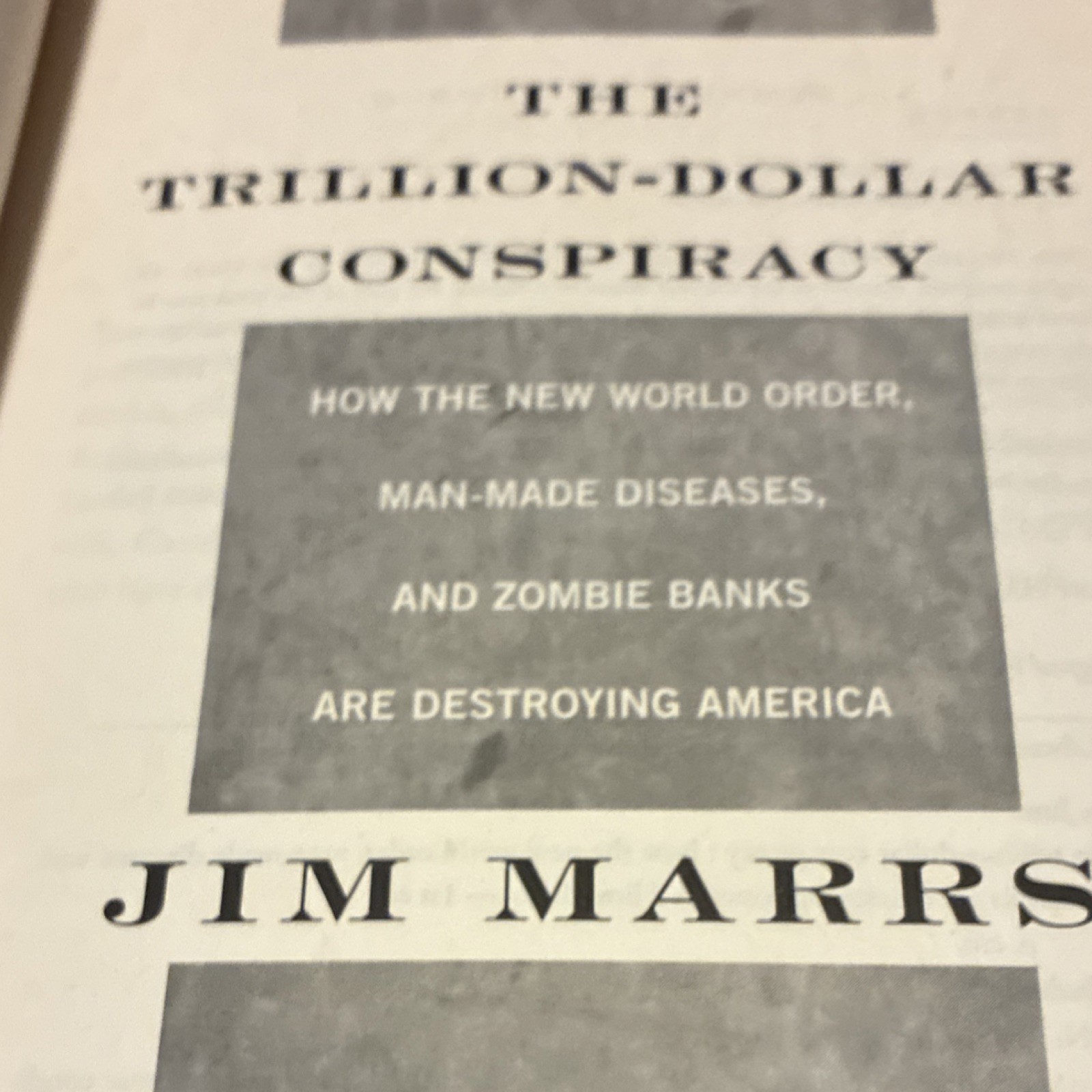The Trillion-Dollar Conspiracy Jim Marrs Paperback English Political Science