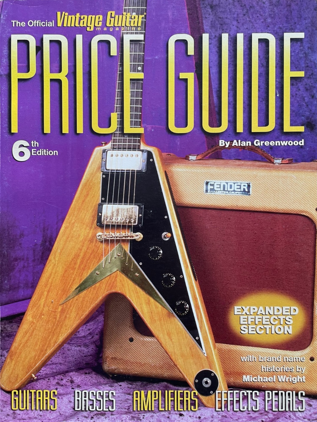 The Official 1998 Vintage Guitar Magazine Price Guide 6th Edition 254 Pages Book