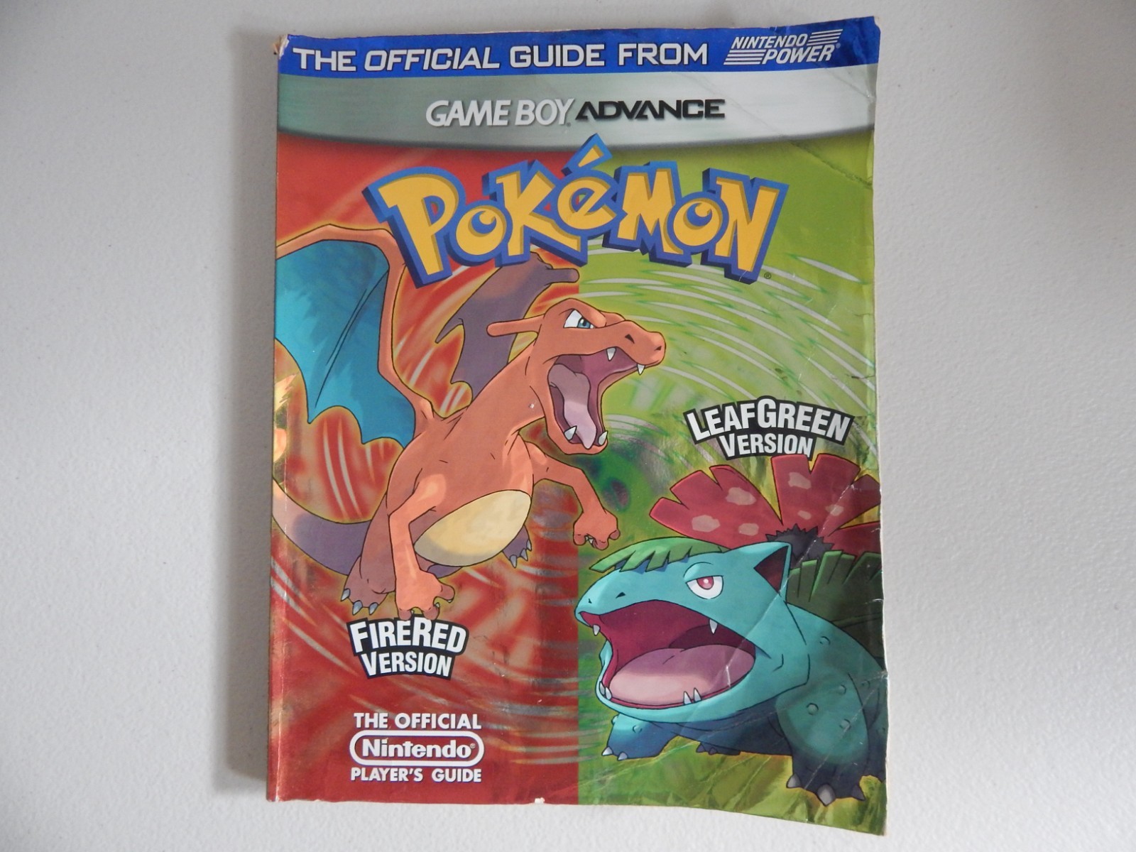 Official Nintendo POKEMON FireRed LeafGreen Strategy Guide GBA with COMBAT CHART