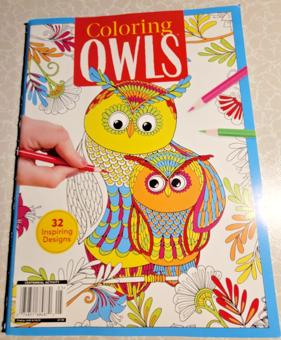 COLORING OWLS – ADULT COLORING BOOK – 32 INSPIRING DESIGNS TO COLOR