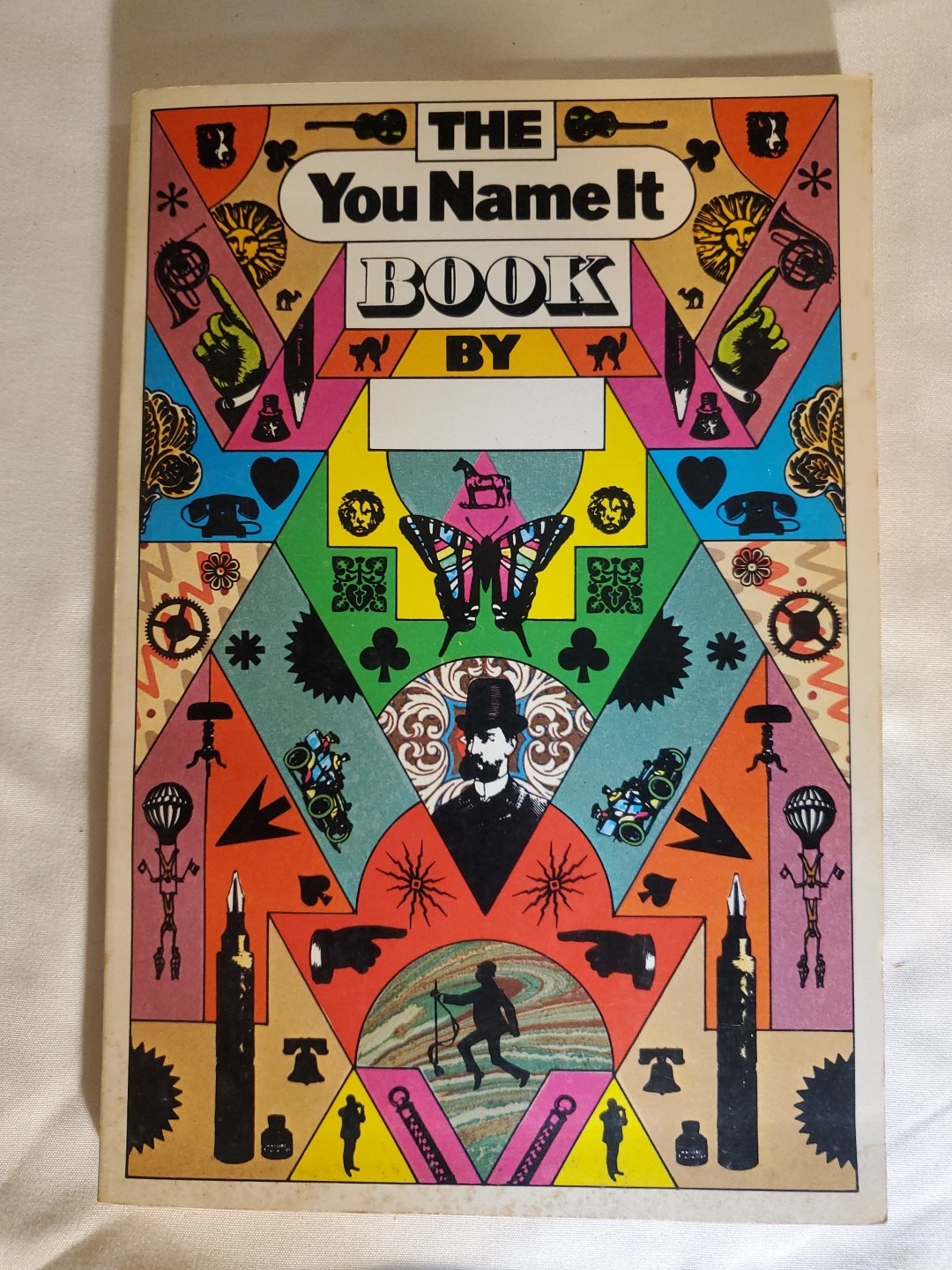 Rare Vintage Groovy 70’s Art Covers The You Name It Book (by blank) Empty Book
