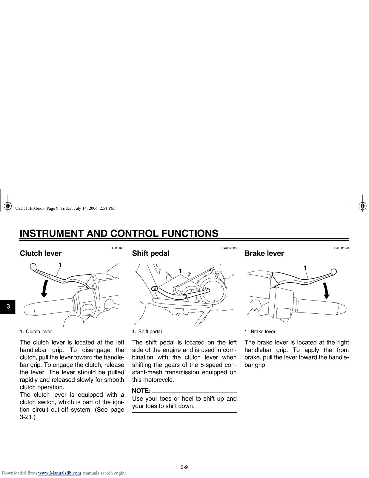 YAMAHA XV19CTSW XV19CTW XV19CTMW Owners Manual – STEEL WIRE BOUND – TOUGH COVERS
