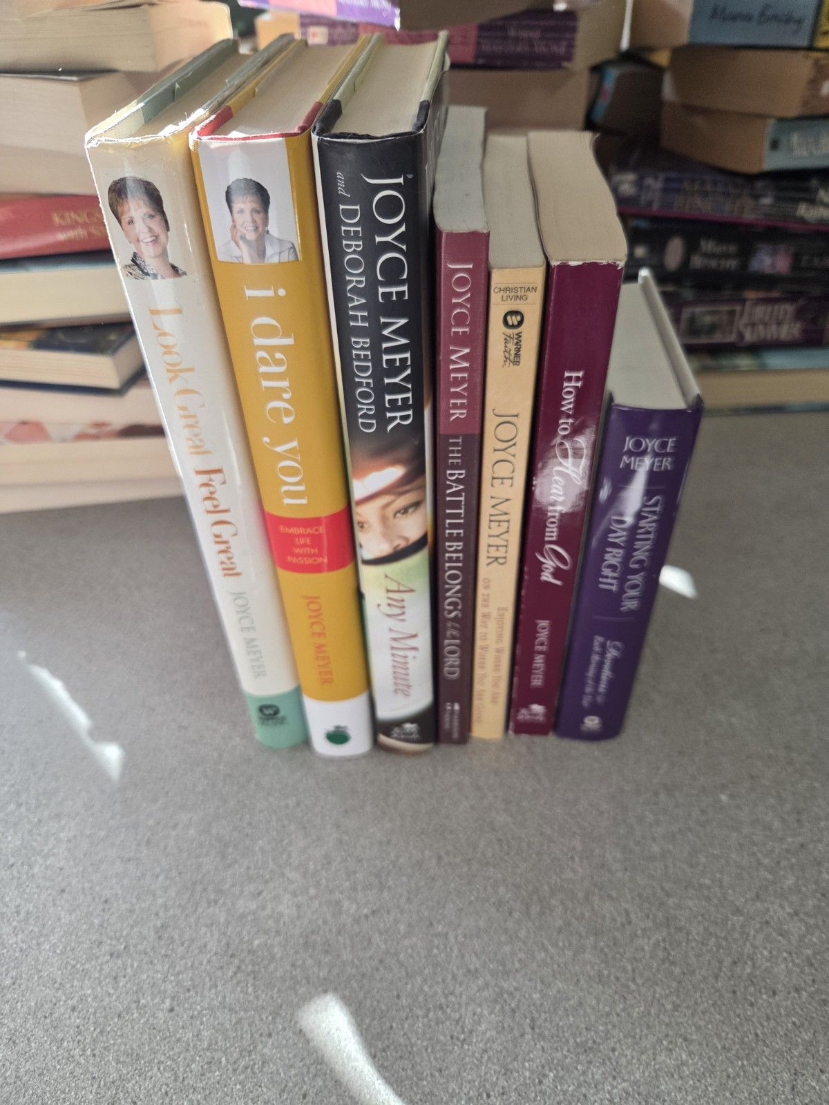 Joyce Meyer Lot Of 8. Christian Inspirational Books. Hardcover & Paperback