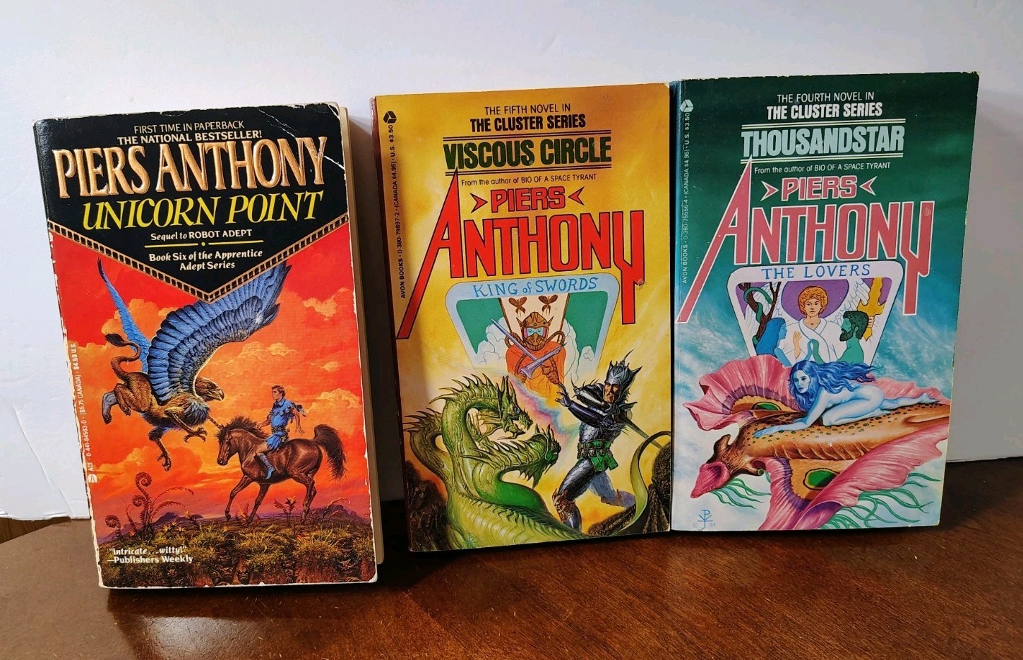 HUGE LOT OF 80+ PIERS ANTHONY BOOKS VINTAGE SCIENCE FICTION FANTASY NOVELS