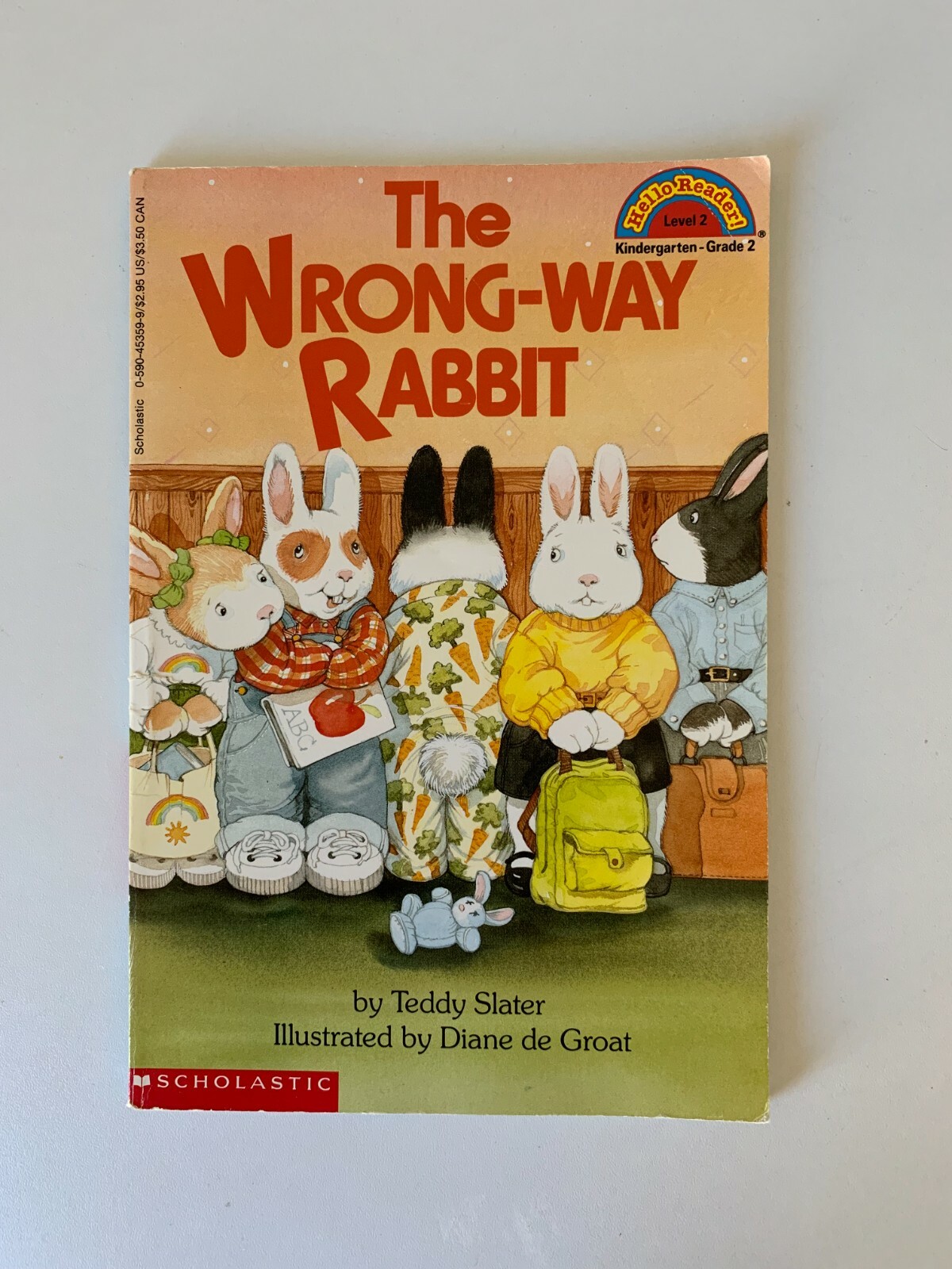 The Wrong-Way Rabbit (Hello Reader Level 2) by Teddy Slater (PB 1993) book