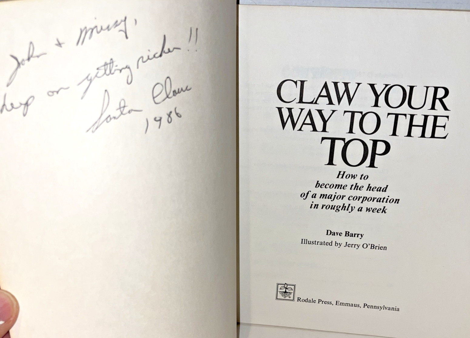 Signed Dave Barry Babies & Other Hazards 1984 Collection Of Humor Essays Comedy