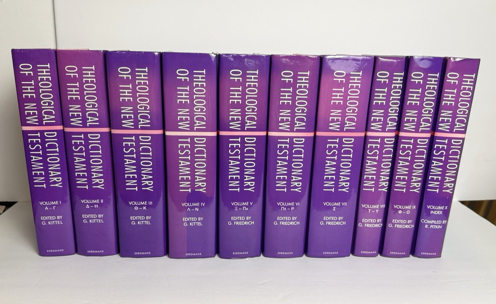 Theological Dictionary of the New Testament Complete 10 Volume Set HB Kittel
