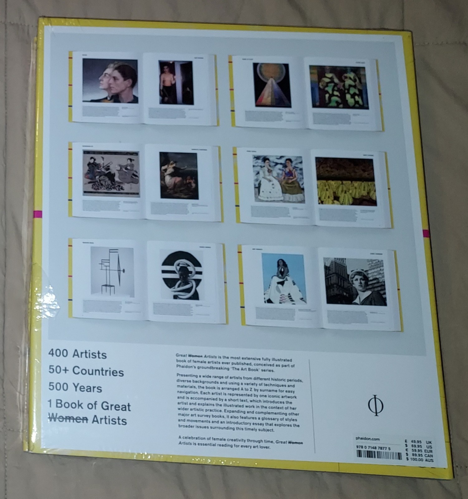 SEALED GREAT WOMEN ARTISTS PHAIDON HARDCOVER BOOK NEW 400 ARTISTS ART 464 PAGES
