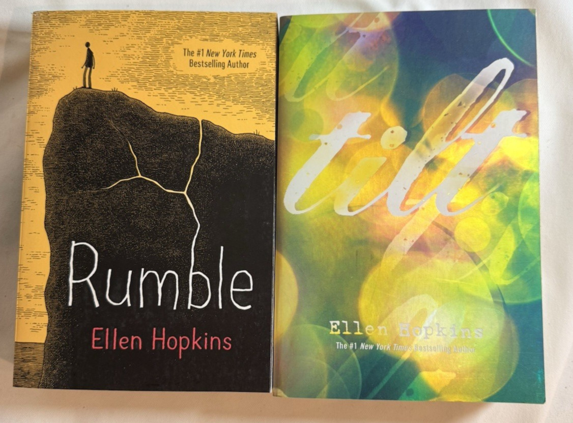 Lot of 10 Ellen Hopkins HC PB Mixed Books – Tricks Perfect Fallout Glass Rumble