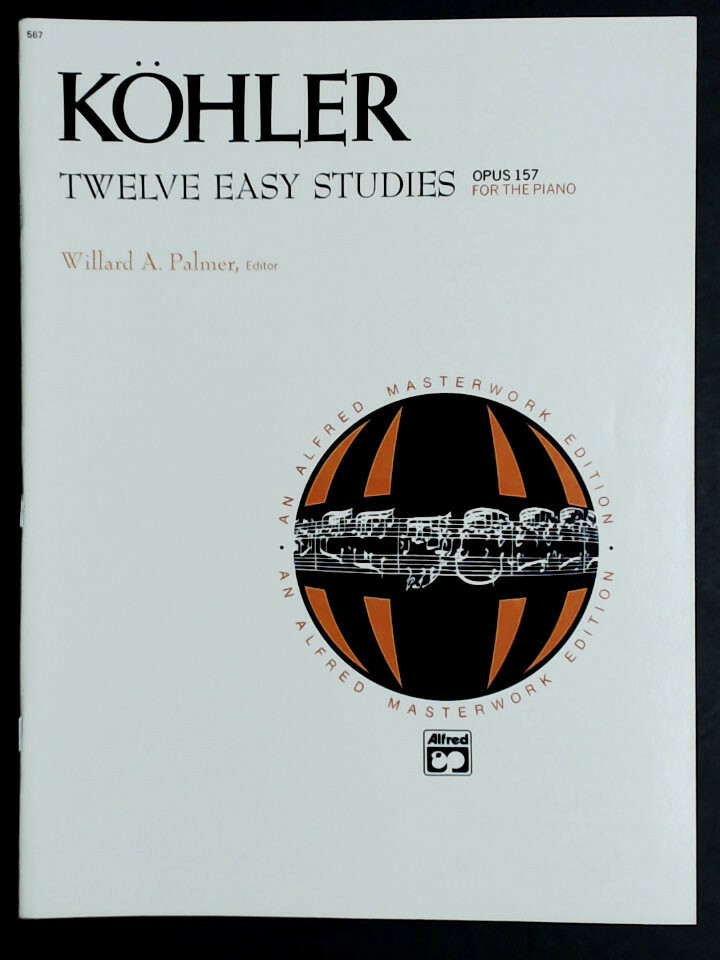Kohler 12 Easy Studies Op 157 (Willard Palmer) New-Old Stock