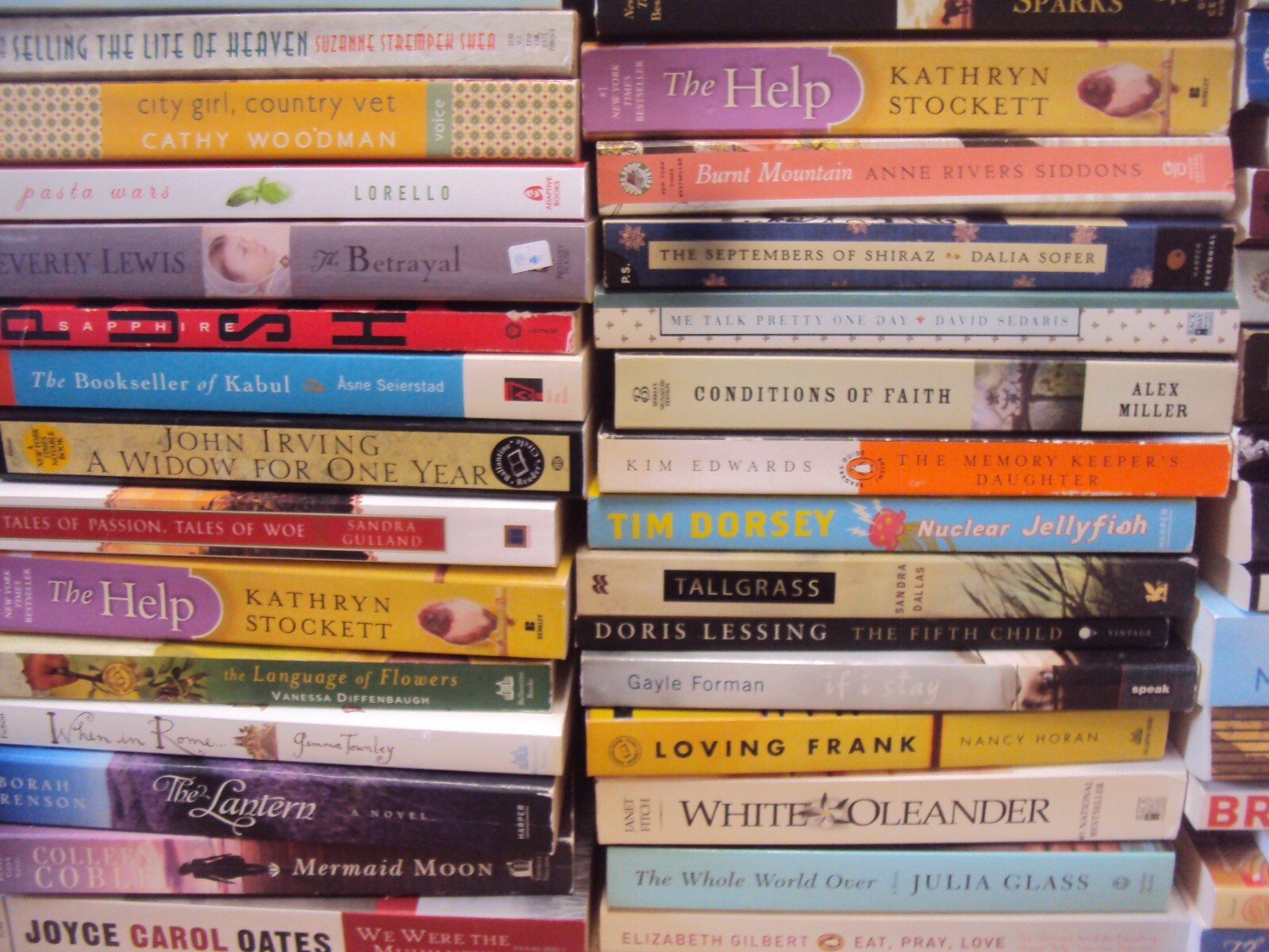 RANDOM MIX Lot 10 Large Trade Size PB Fiction Literature All category For Women