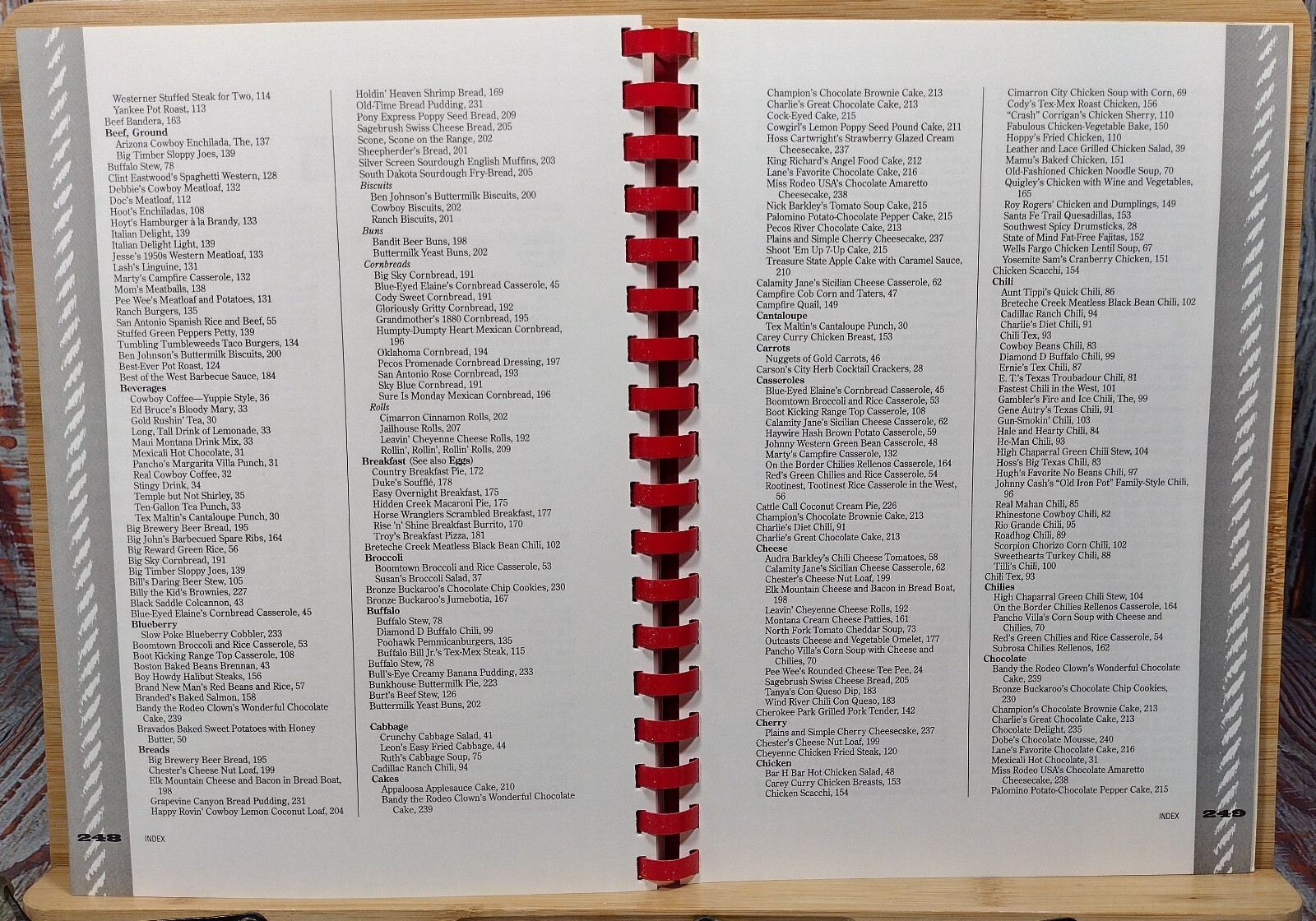 The All-American Cowboy Cookbook by Ken Beck & Jim Clark (1995, Spiral)