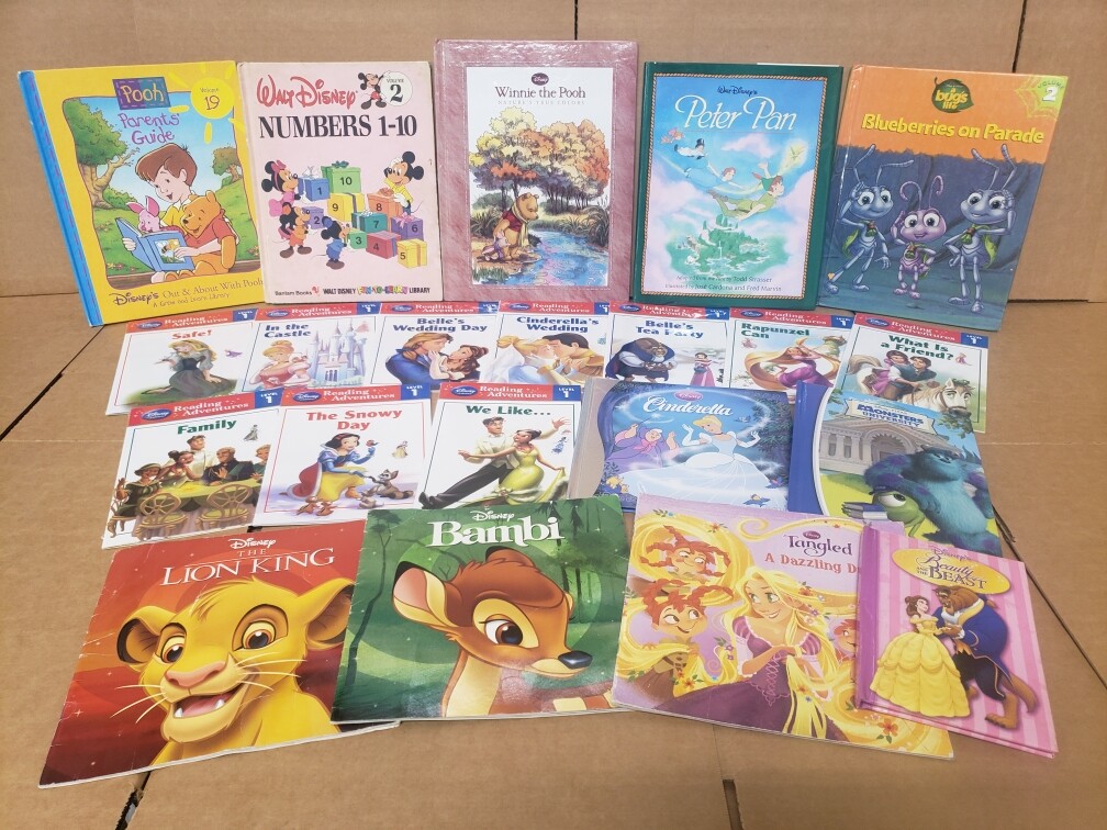 Lot of 15 Walt Disney Popular Cartoon Children Picture Kids Books – MIX UNSORTED