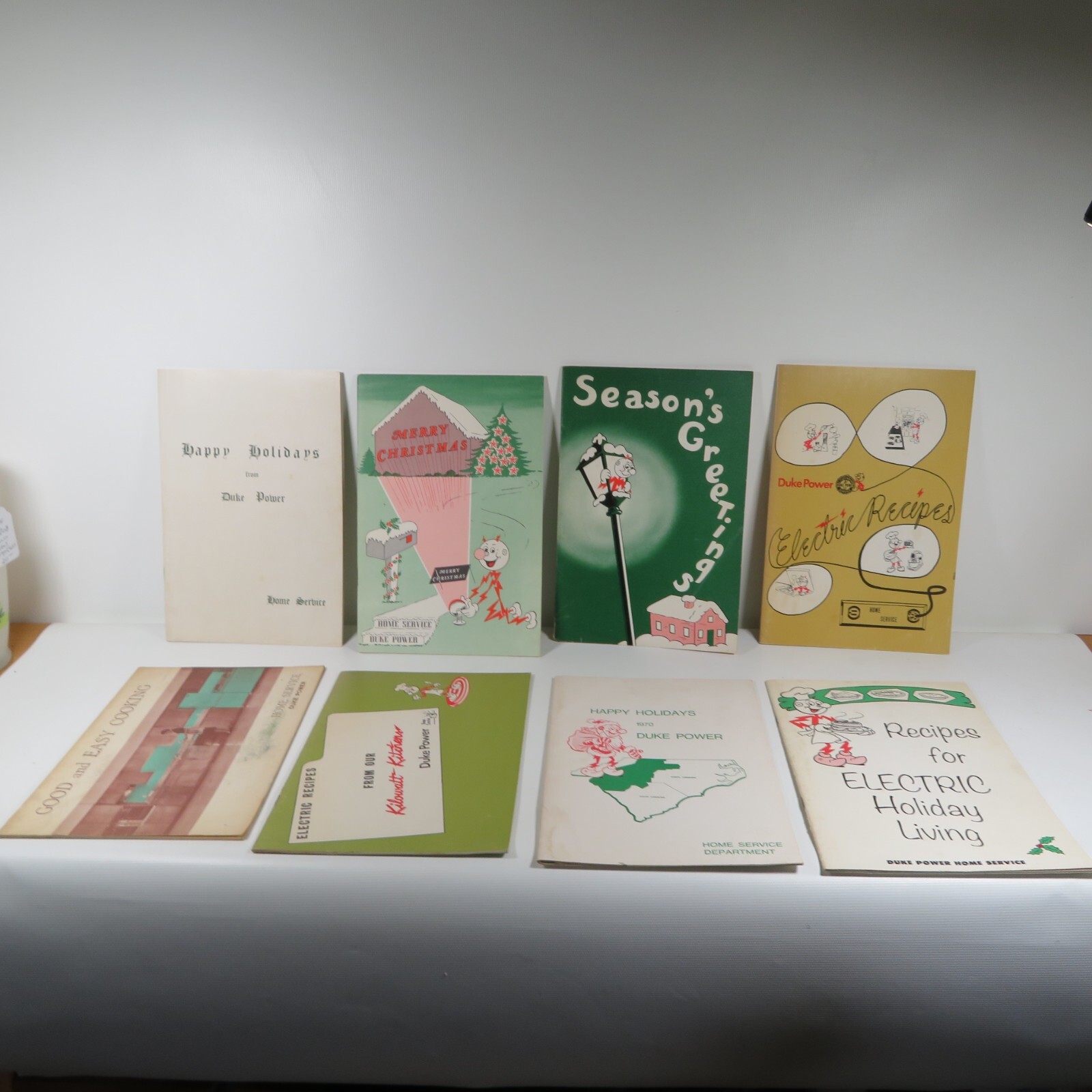 LOT OF 13 VINTAGE DUKE ENERGY HOLIDAY RECIPE BOOKS ALL 9″X6″ VARIOUS YEARS 60-70