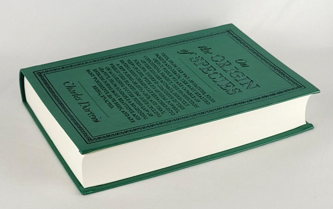 ON THE ORIGIN OF SPECIES by Charles Darwin Faux Leather Flexi Bound Brand NEW
