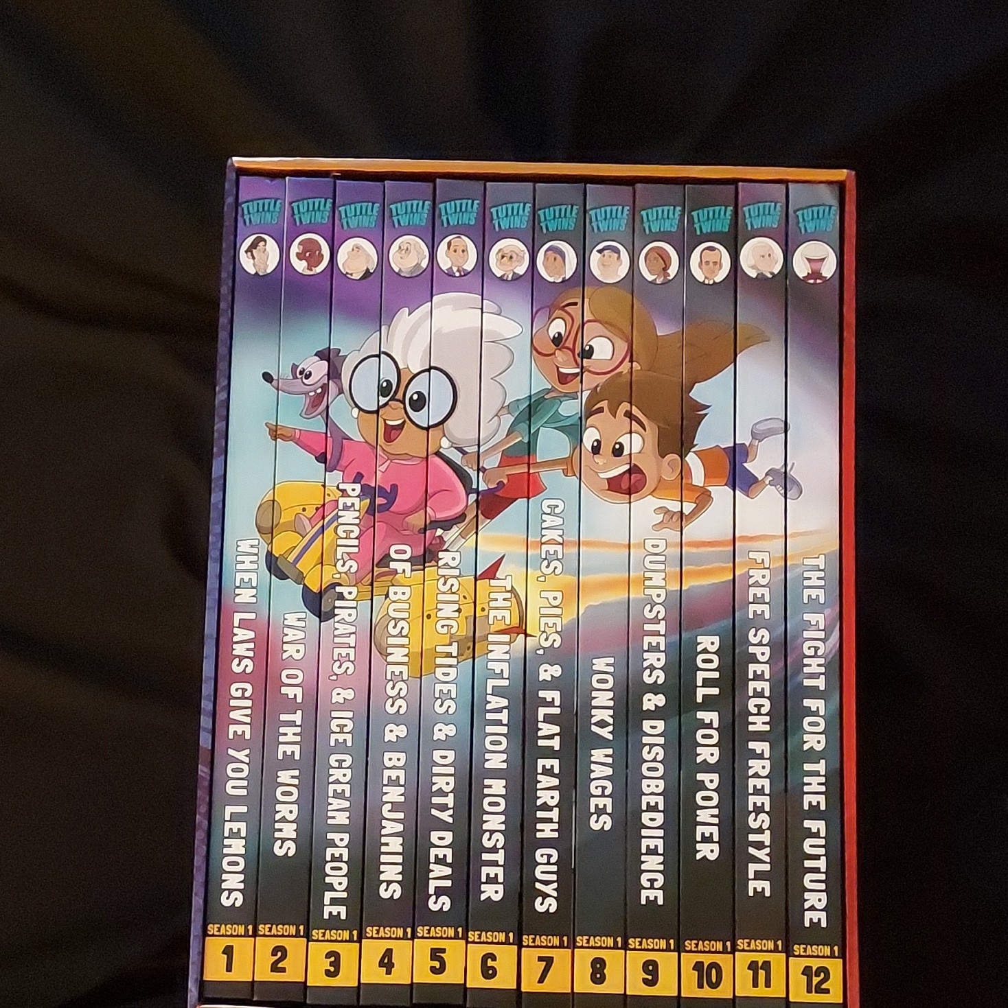Connor Boyack Tuttle Twins Season 1 Graphic Novel Box Set Books 1-12 Ages 9-12