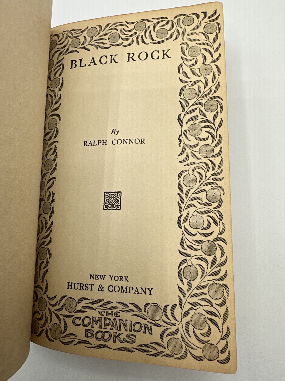 Black Rock Ralph Connor Companion Books 270 Pages Leather