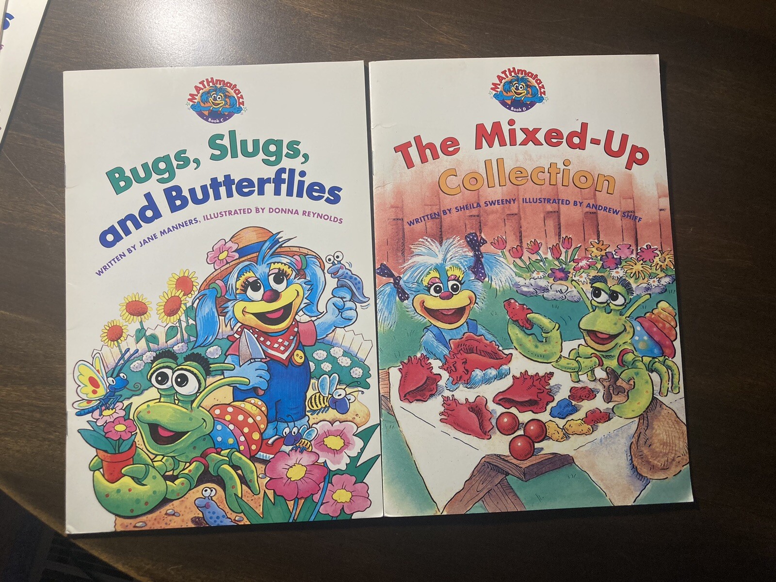 Children’s Math Education Story Books MATHmatazz CTW Puppet Characters Lot Set