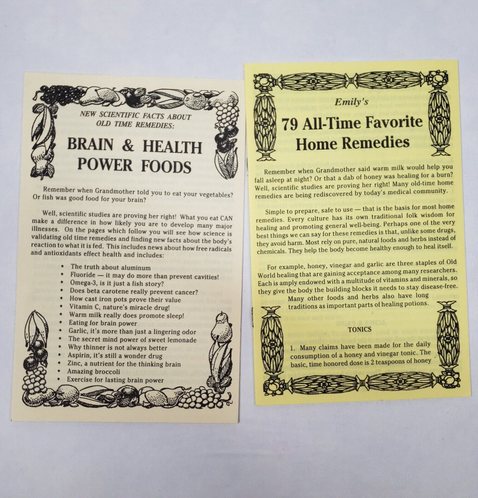 Emily Thacker Health Without Drugs Booklets Lot Vinegar Natural Remedies Cures