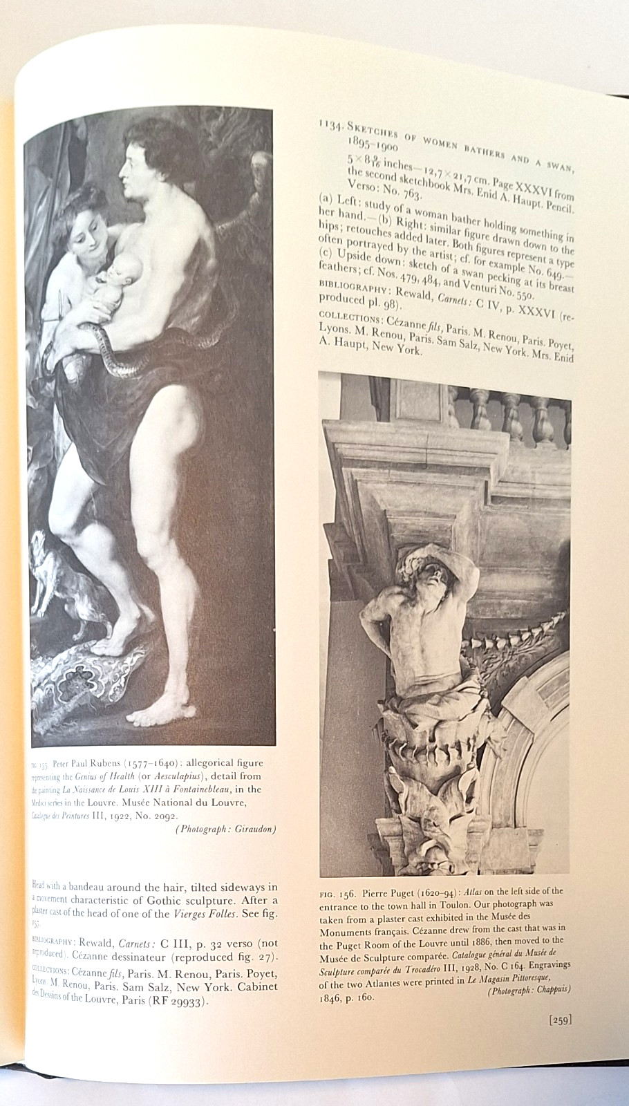 Drawings of Paul Cezanne: A Catalogue Raisonne Adrien Chappui, 1973 First Print