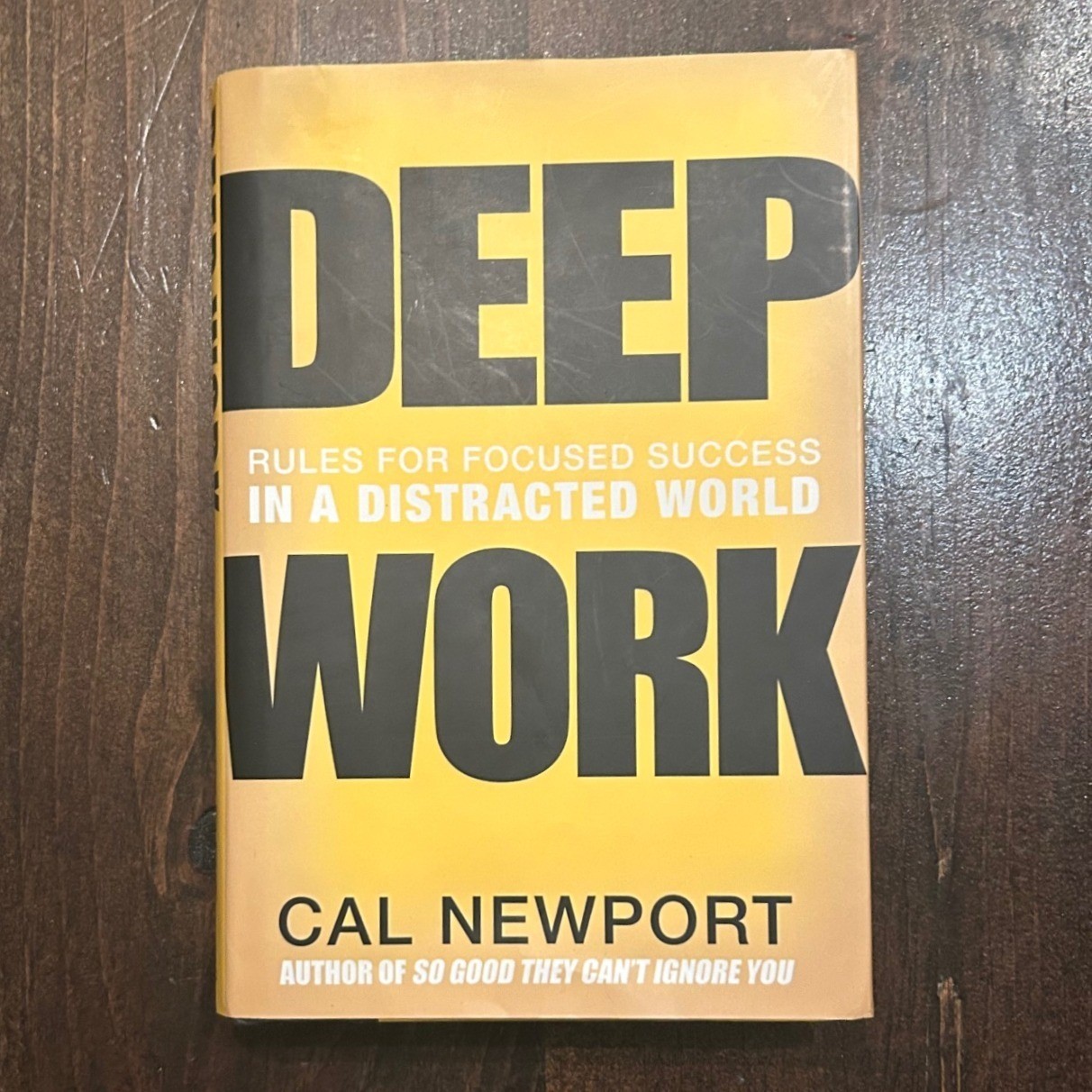 Deep Work Grand Central Publishing Hardcover Cal Newport Productivity Self-Help
