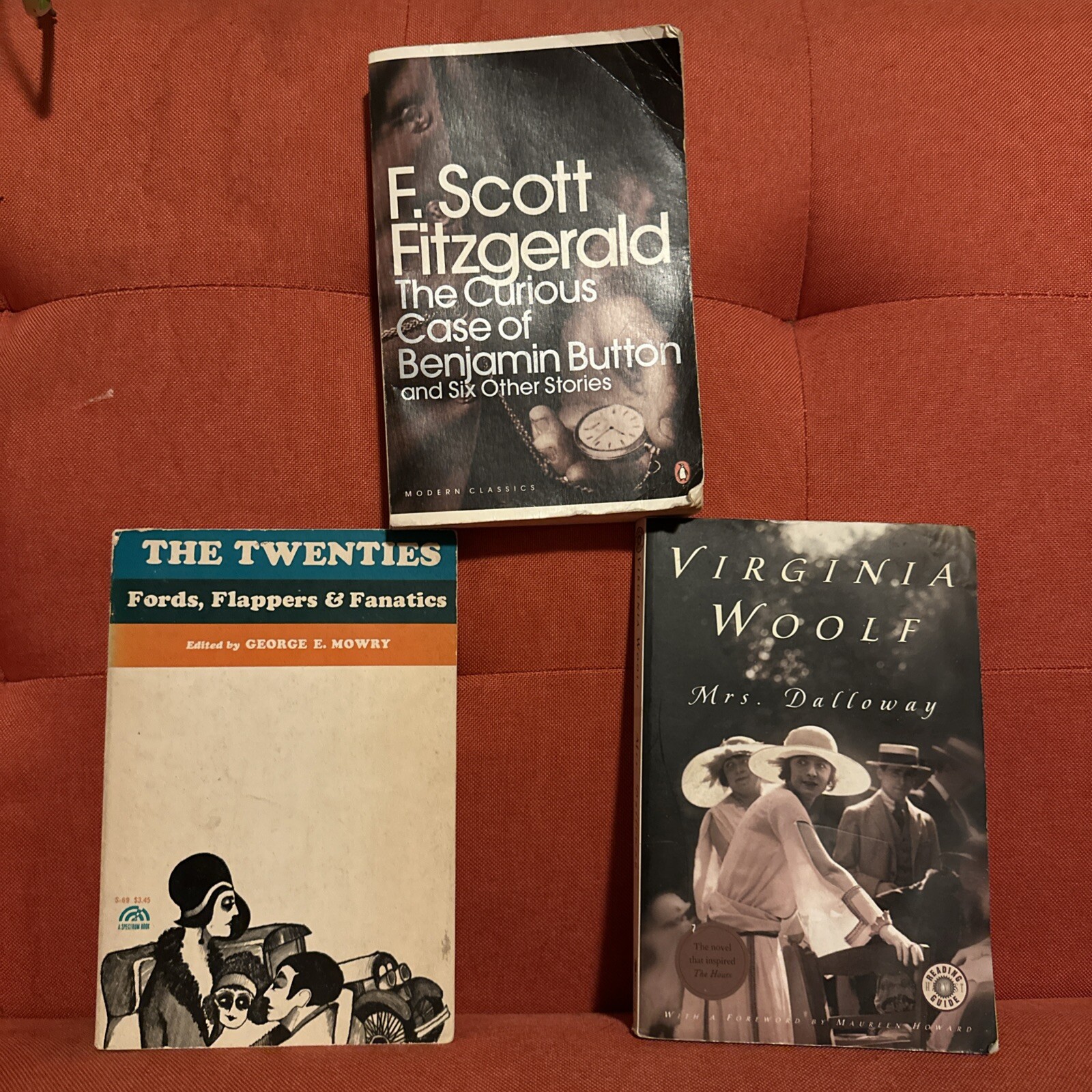 1920’s 3x PB Book Lot: Virginia Woolf; F. Scott Fitzgerald & Twenties, Mowry Ed.