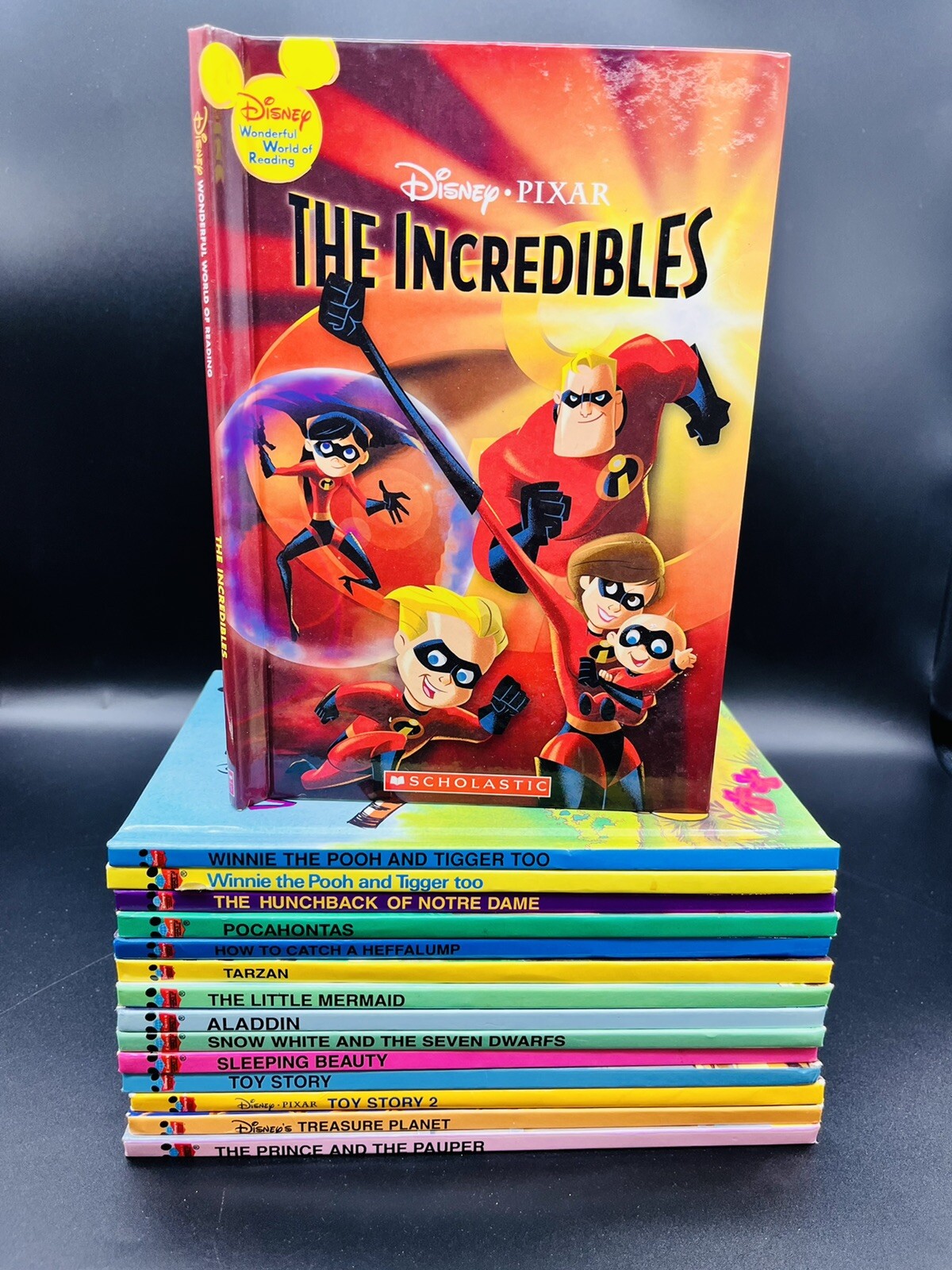 Lot 15 Disney Wonderful World Of Reading Books Hardcover 1990’s- 2000’s Pixar