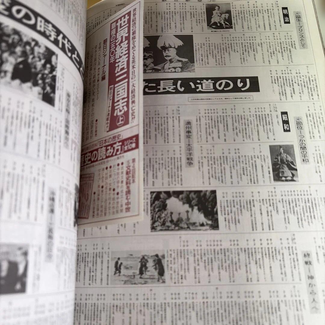 Asahi Shimbun Showa to Heisei Reduced Edition spaper Clippings 27.5x21cm