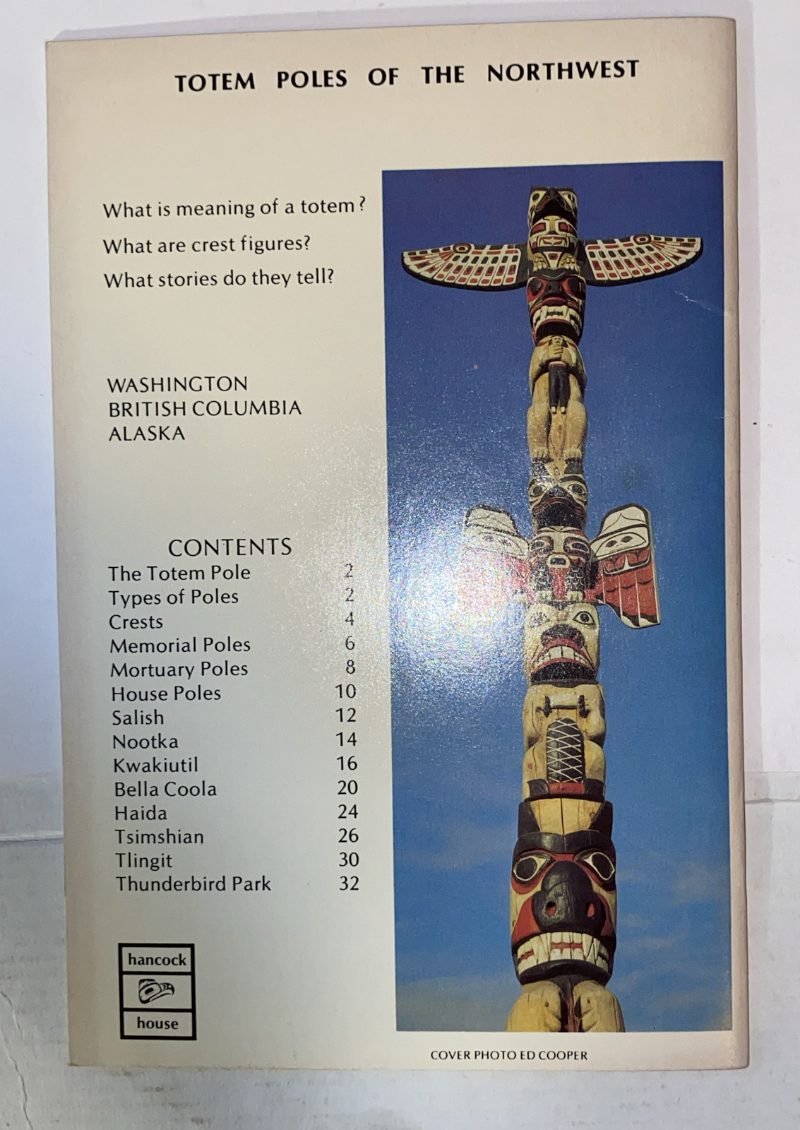Act Ser.: Totem Poles of the Northwest by D. Allen (1977, Trade Paperback)