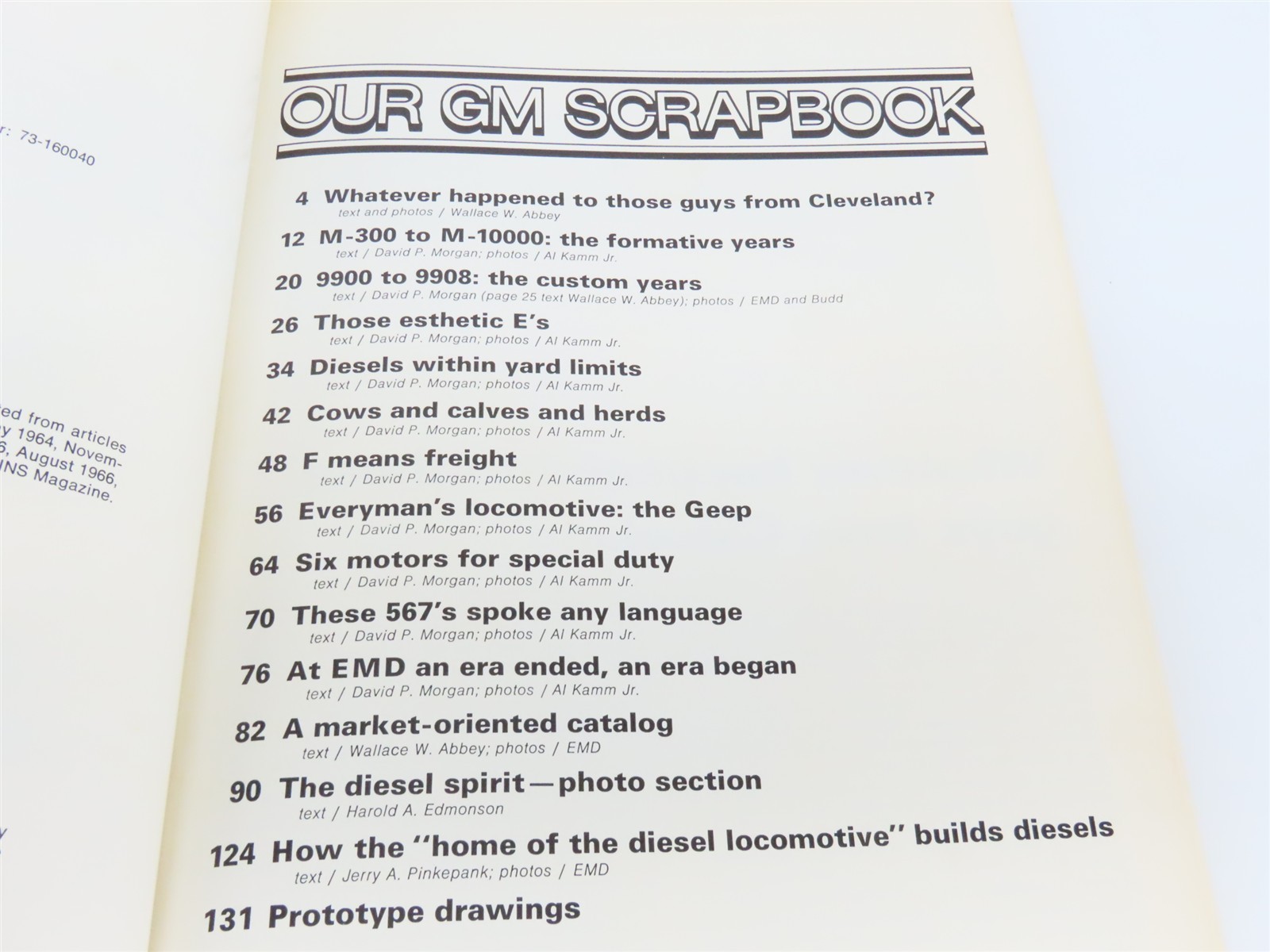 Our GM Scrapbook – from the pages of TRAINS Â©1976 SC Book