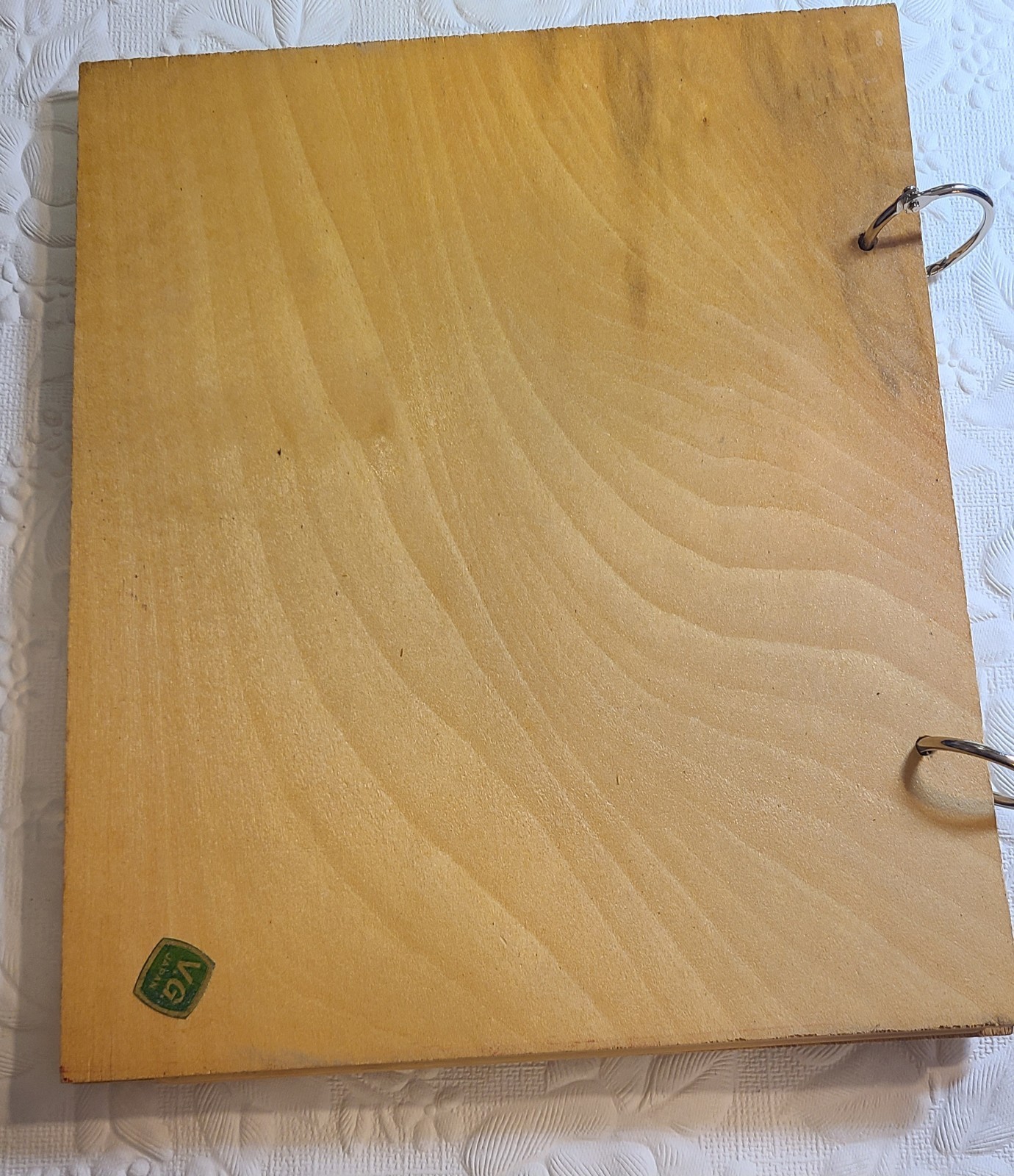 Vintage 1940s “HIM” Book” Wooden Cover Boards 14 Clean Pages Signed VG Japan