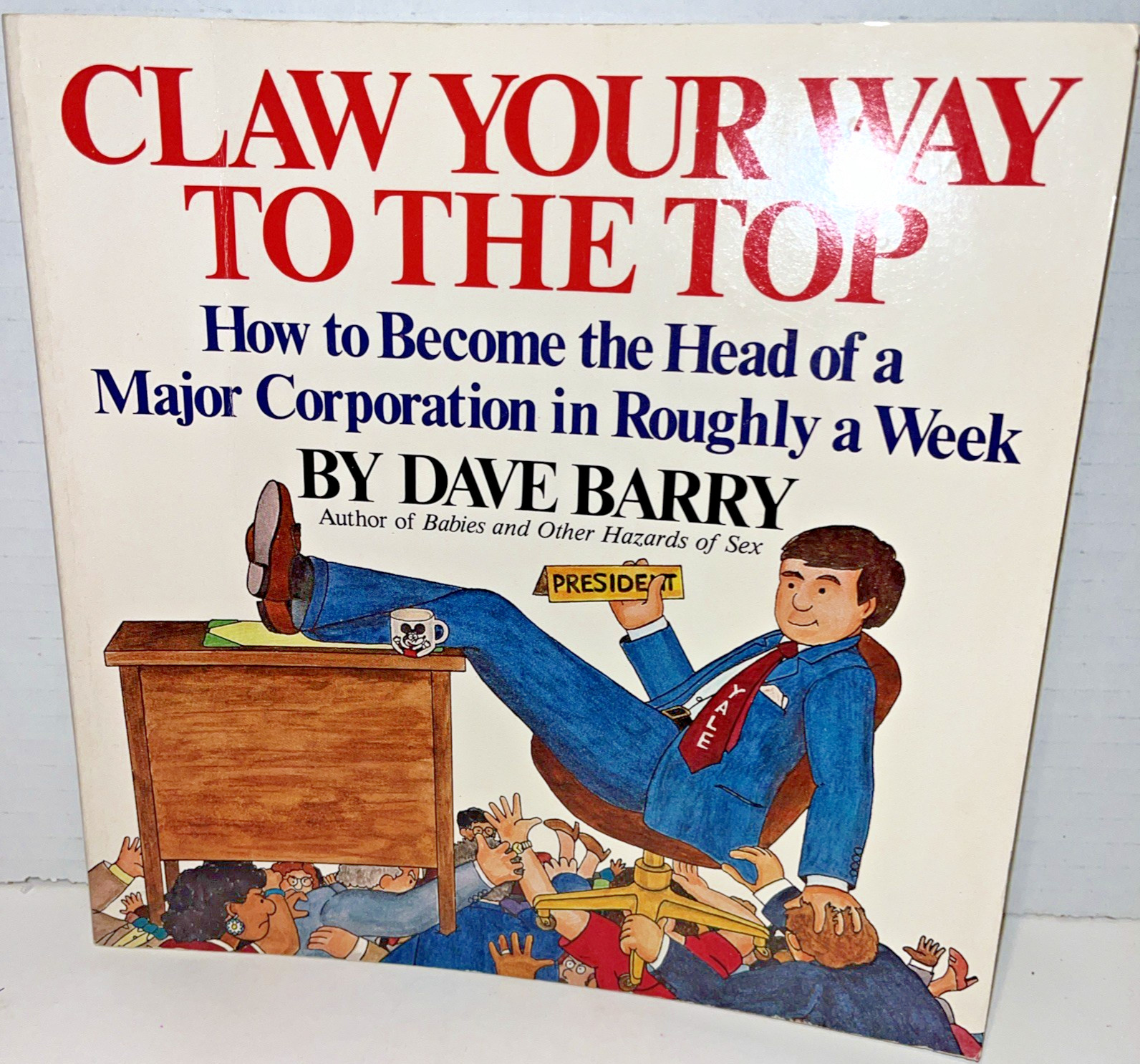 Signed Dave Barry Babies & Other Hazards 1984 Collection Of Humor Essays Comedy