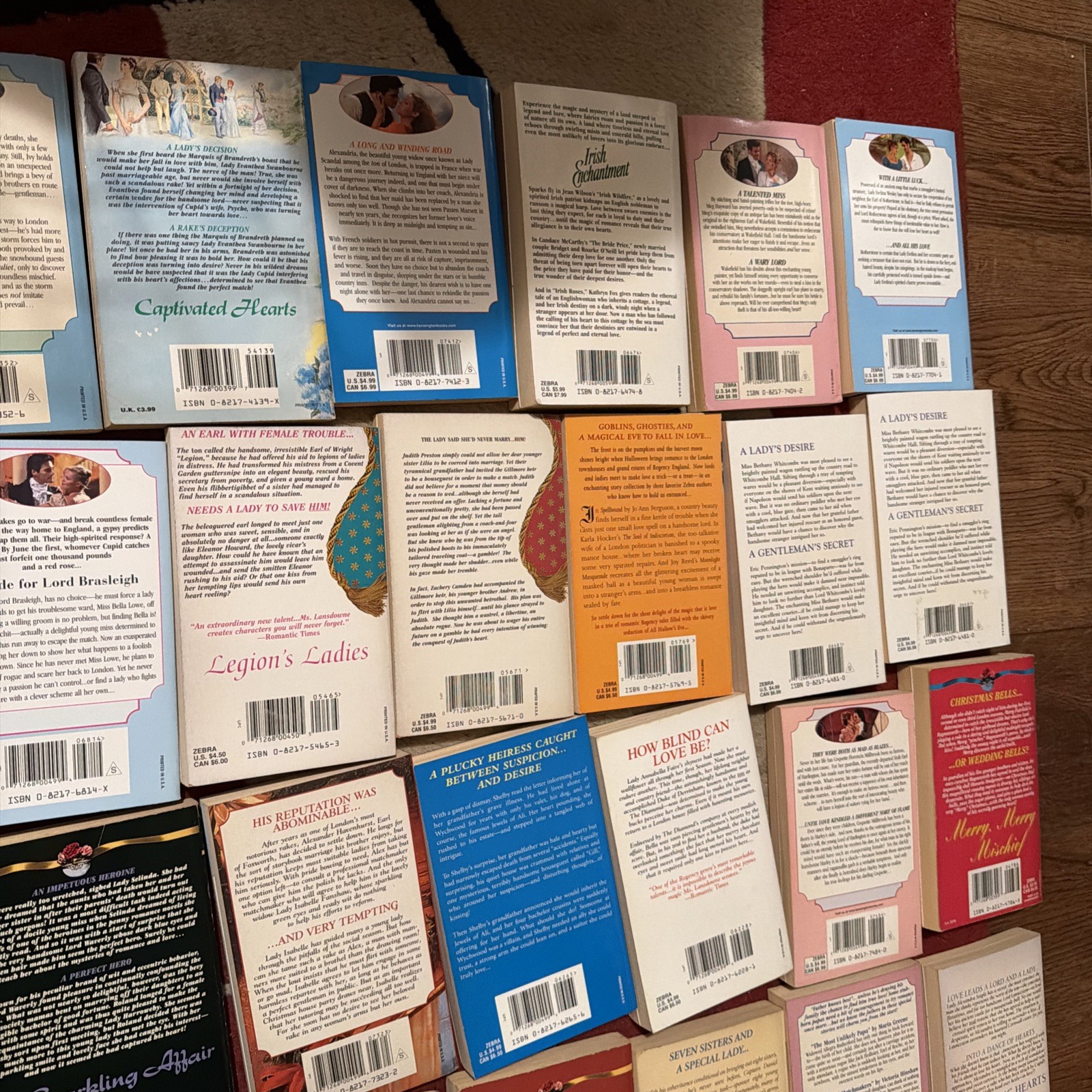 Lot Of 39 Zebra Regency Romance Books Paperbacks Vintage Novels 1990’s-2000’s VG