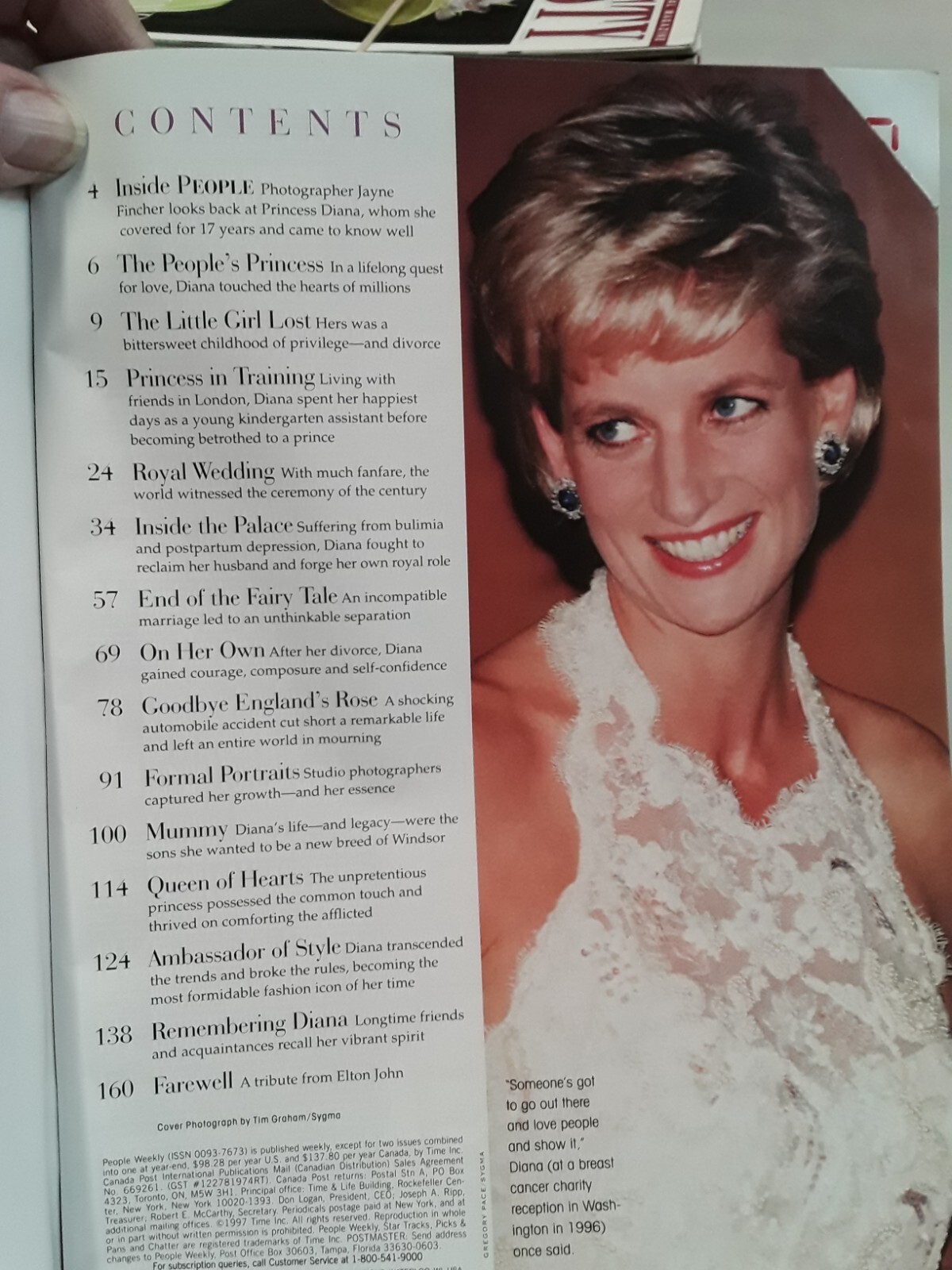 Princess Diana magazine bundle 1997 4 titles death tributes memorials G+ 240229
