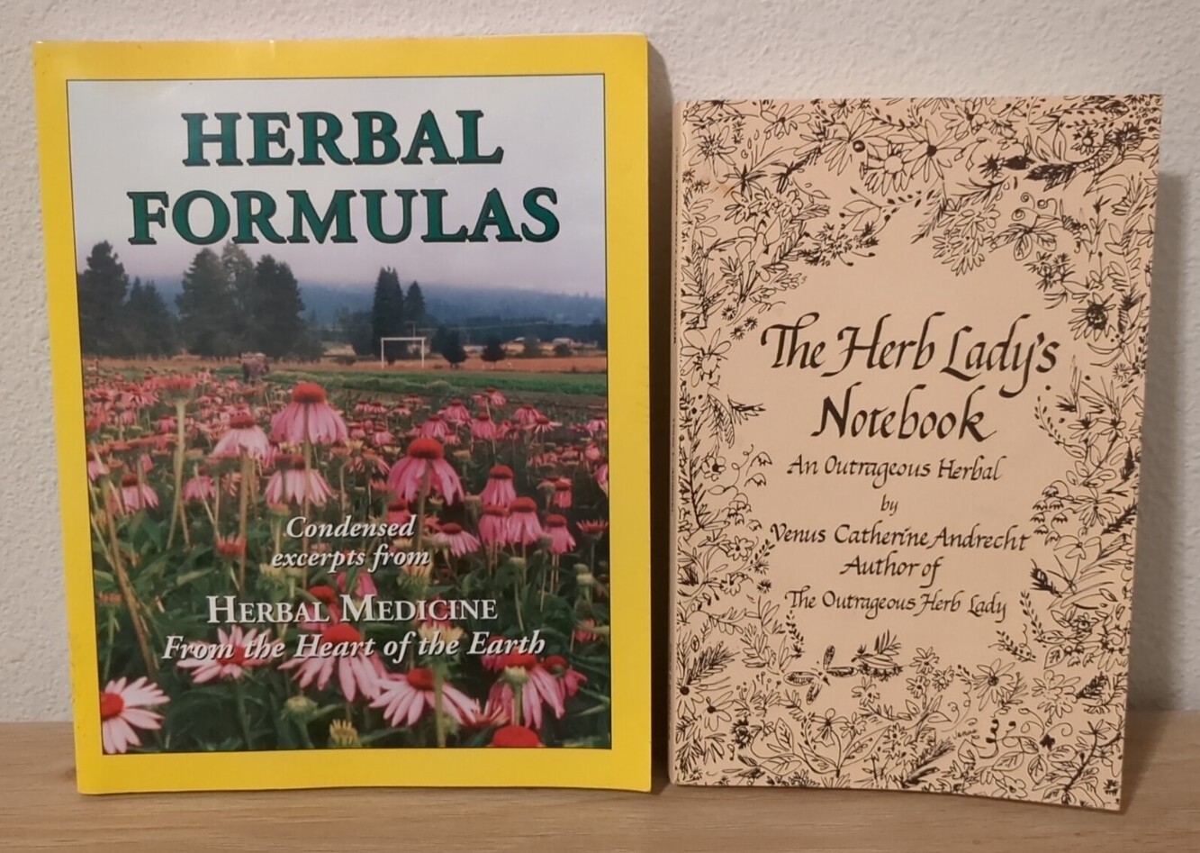 Herbal Formulas Sharol Tilgner + The Herb Lady’s Notebook Andrecht Venus Lot