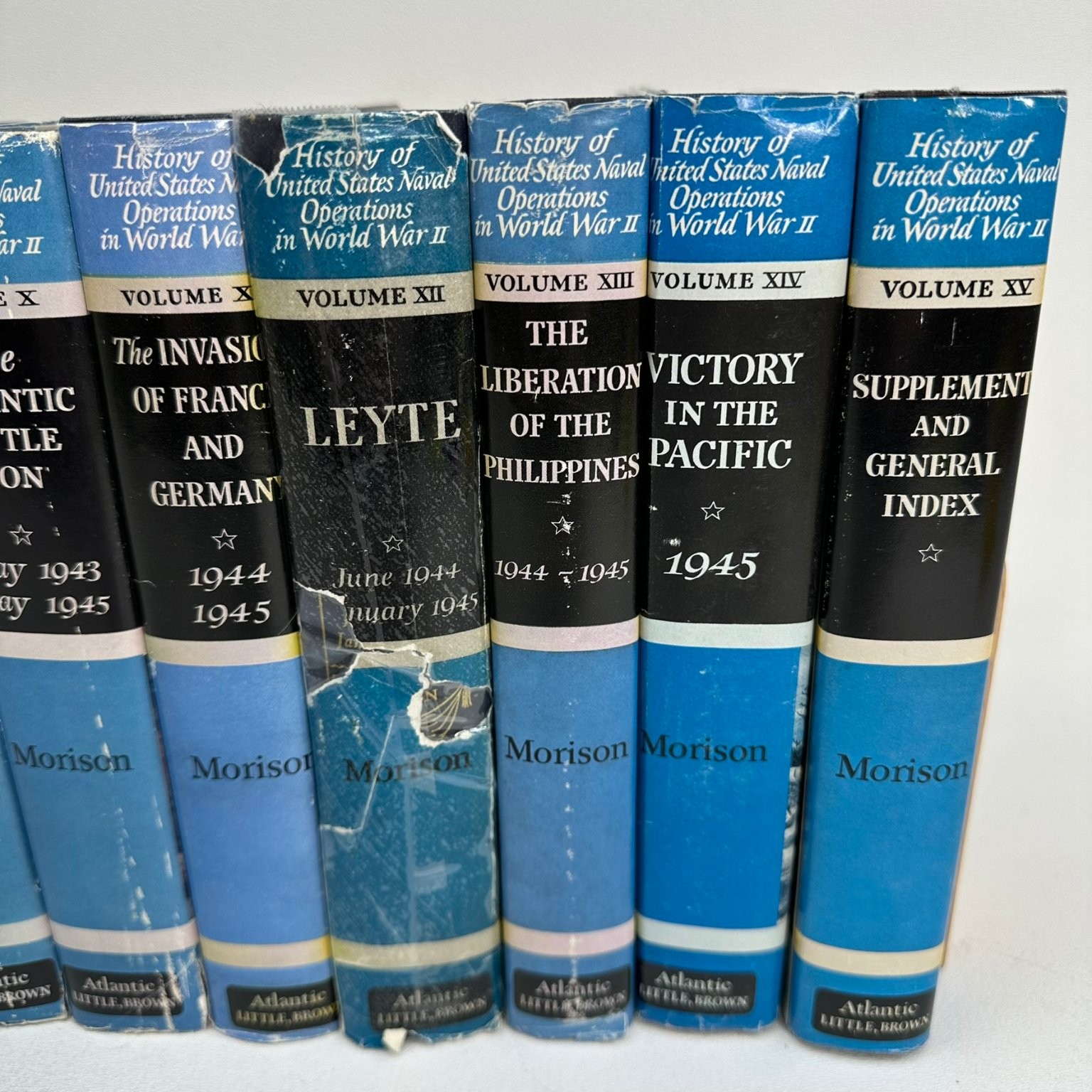 History US Naval Operations WWII Morison Complete 15 Vol Atlantic Little Brown