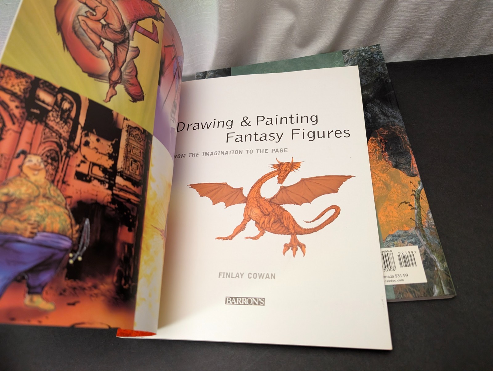 8x Lot of Fantasy Drawing & Painting Books, Barron’s & Impact, Patmore, Cowan