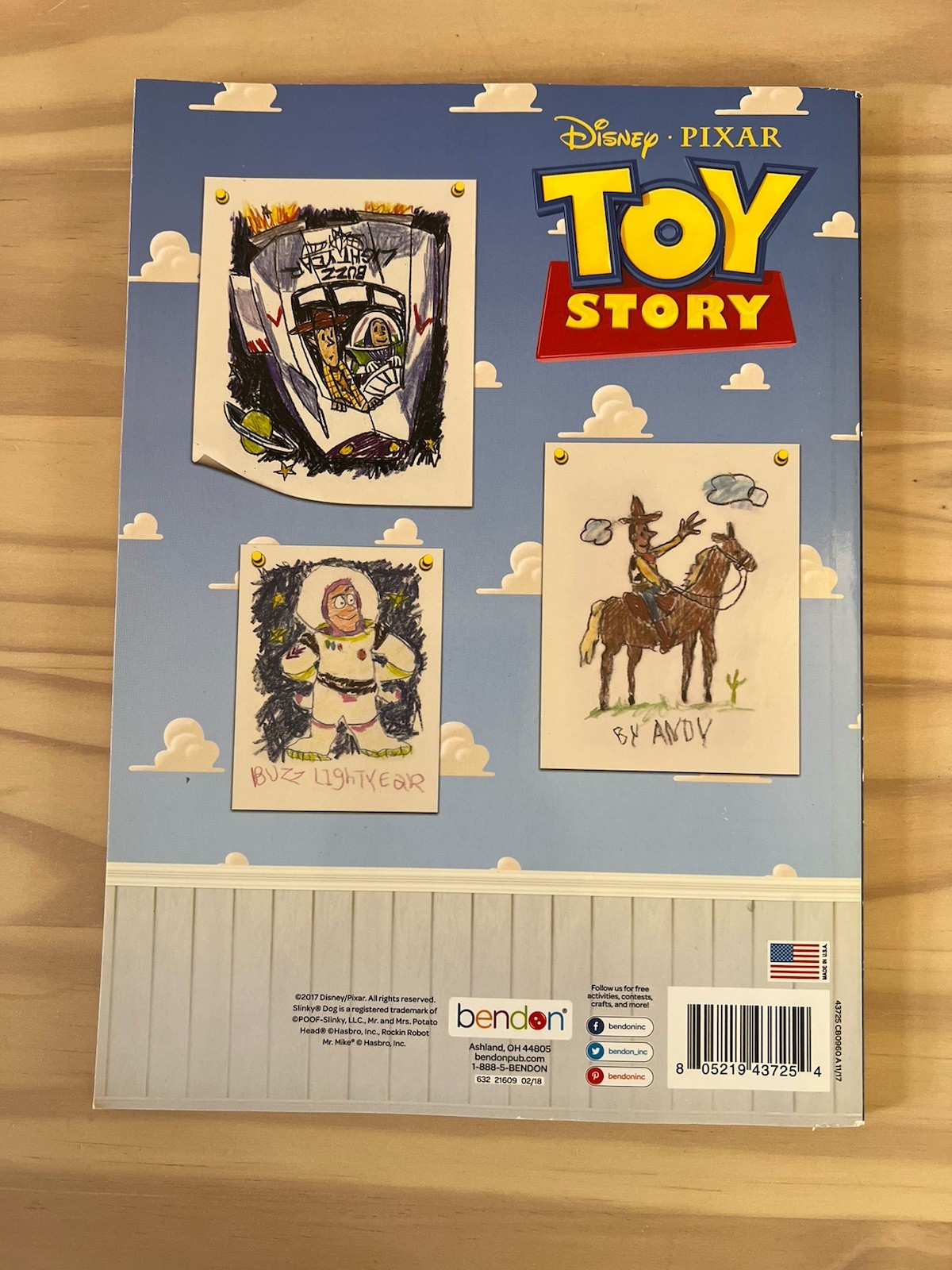 Bendon Disney Pixar Toy Story Jumbo Coloring Activity Book Woody Buzz Lightyear
