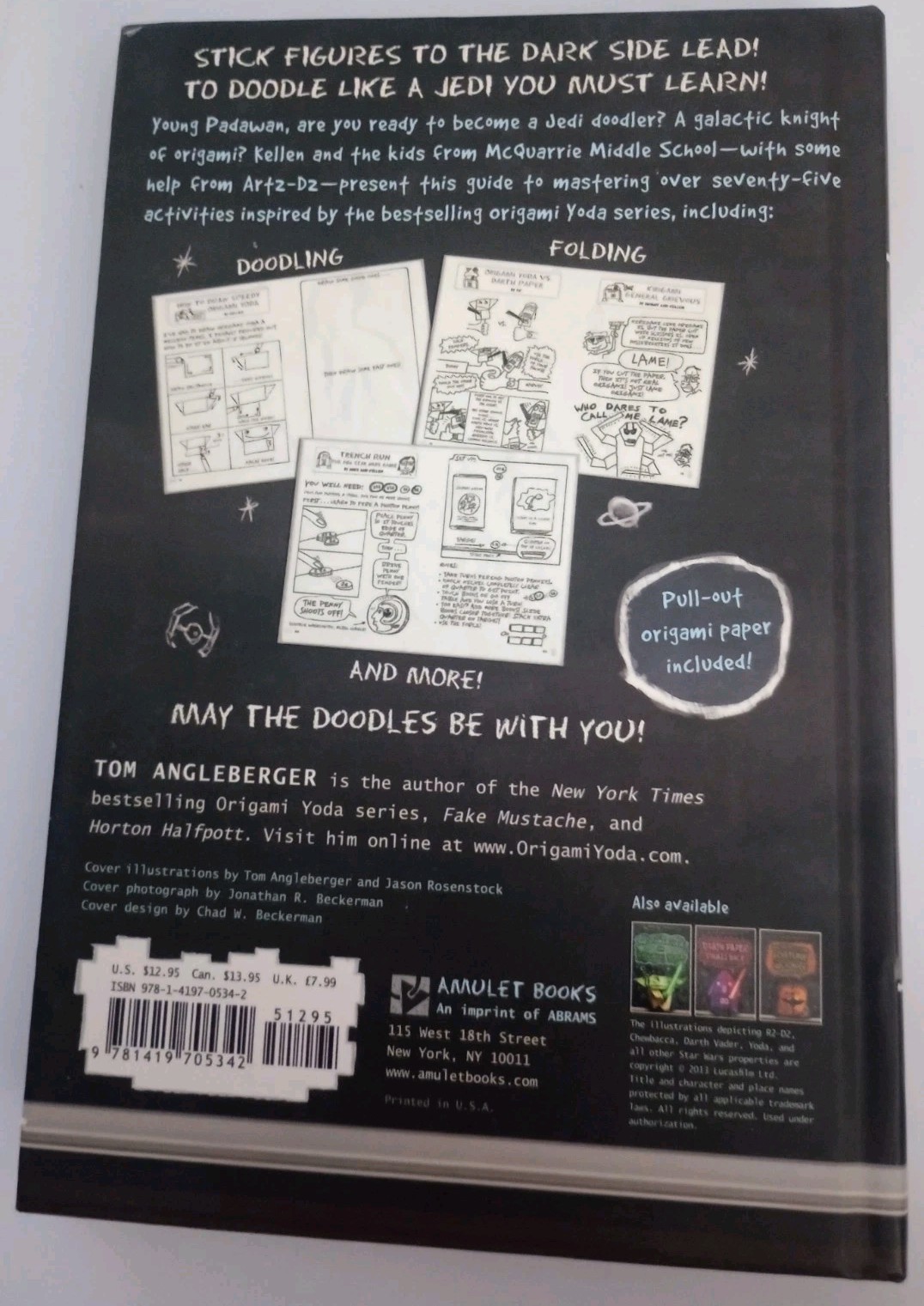 Tom Angleberger – “ART2-D2’S” 1st Edition & 1st Printing HC Book Made in USA.💥