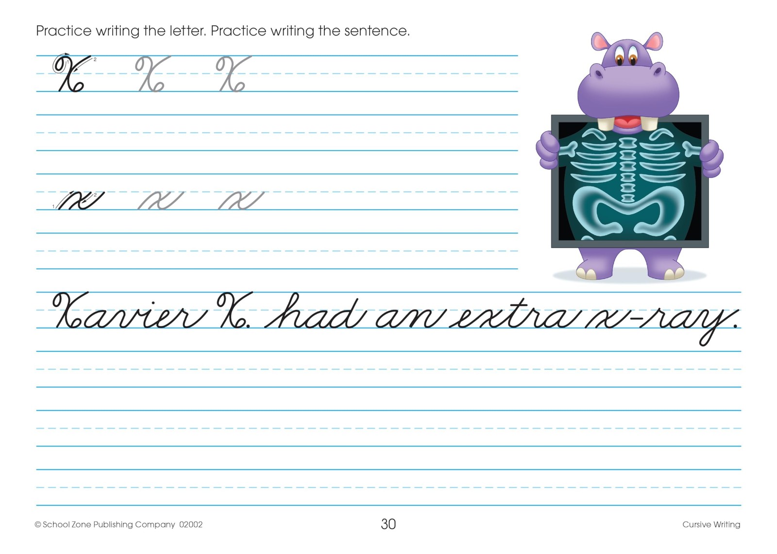 School Zone Cursive Writing Workbook, 3rd-4th Grade Handwriting Practice