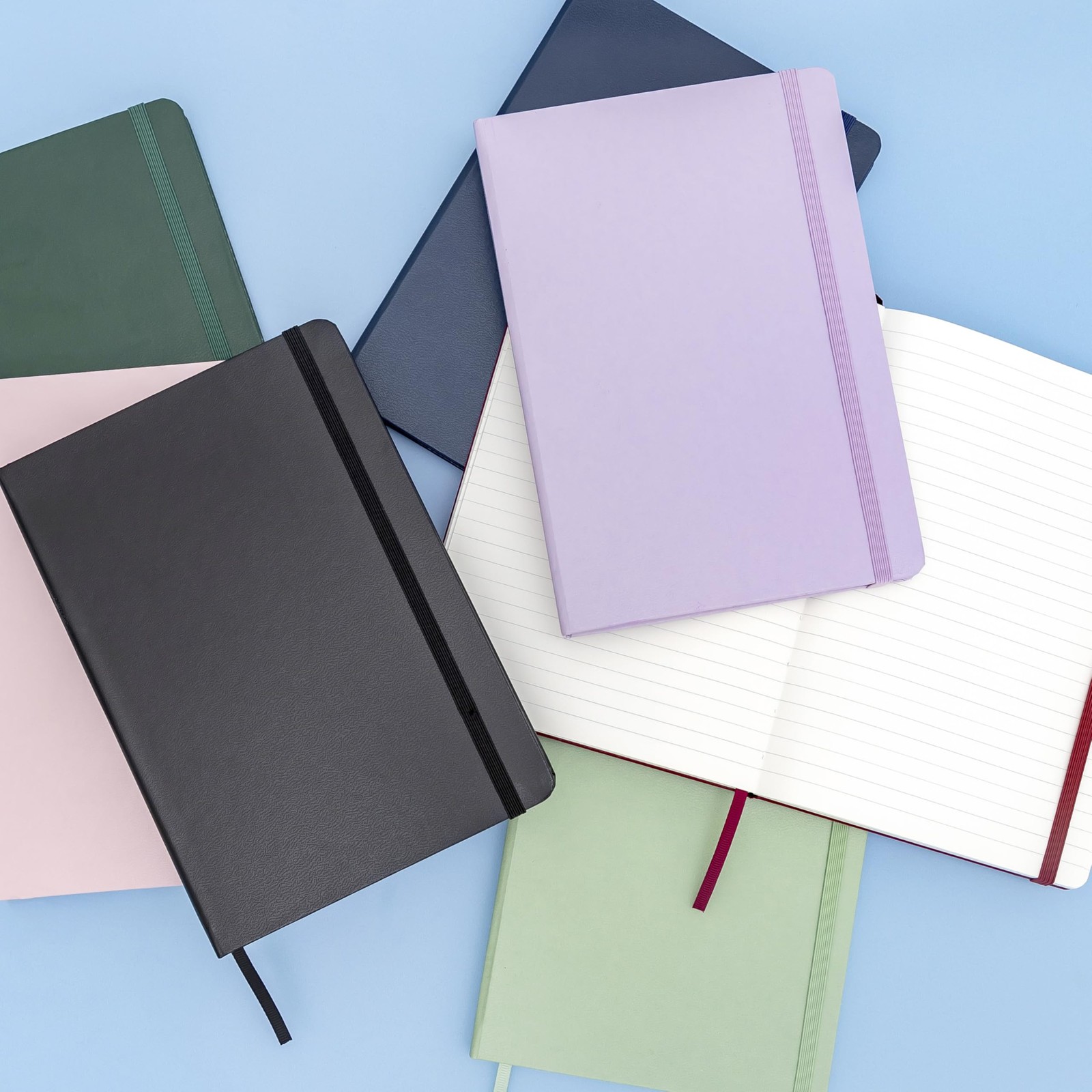 Lined Journal Notebook, Hardcover Journal for Women & Men, 160 Pages, (5.6 in…