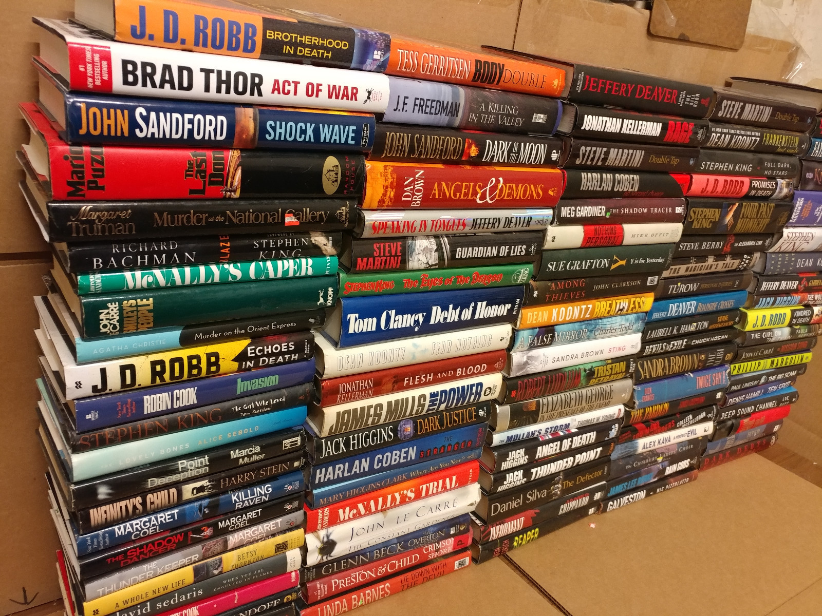 Lot of 10 Mystery Suspense Thriller Crime Murder Detective Hardcover HB MIX Book