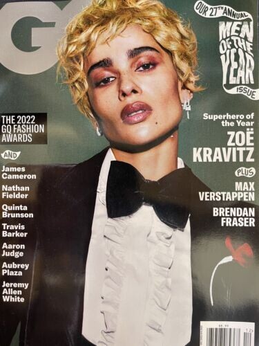 (NEW) GQ Magazine December 2022/January 2023 ZOE KRAVITZ -SUPERHERO OF THE YEAR