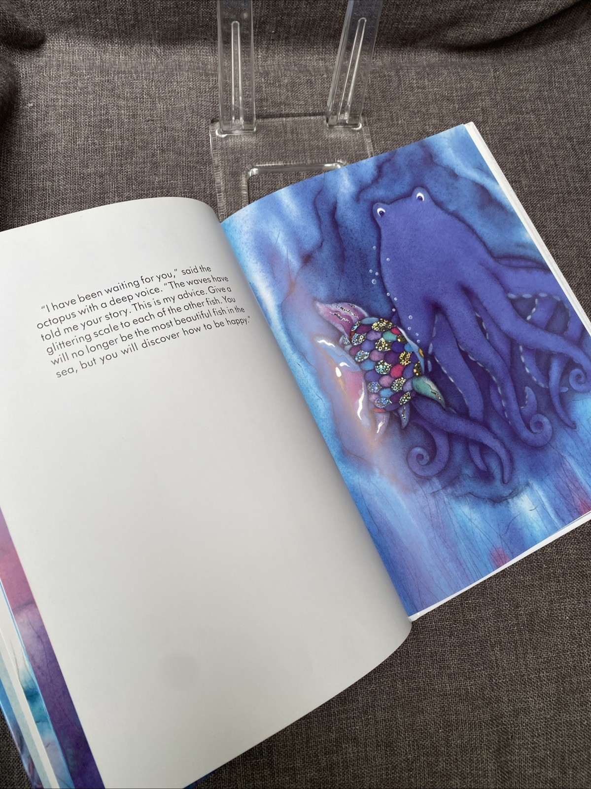 SIGNED The Rainbow Fish by Marcus Pfister Hardcover “For Danielle” 1992
