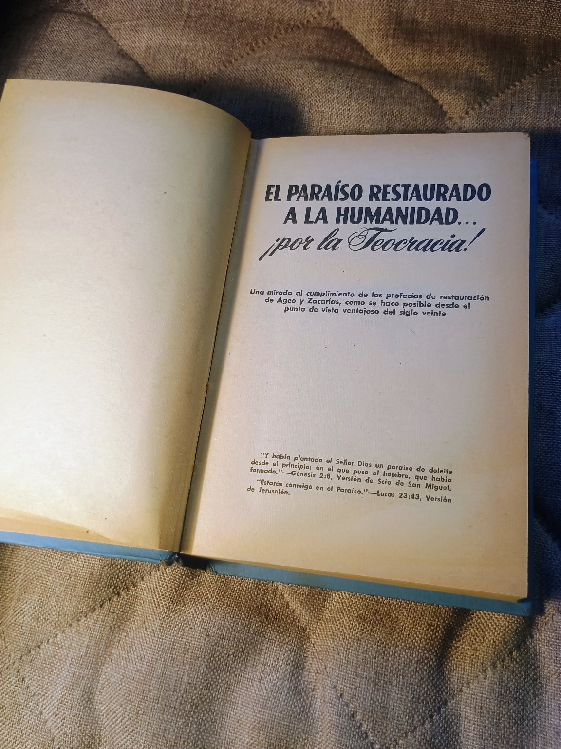 El Paraíso Restaurado a la Humanidad… Spanish 1974 Watchtower Illustrated