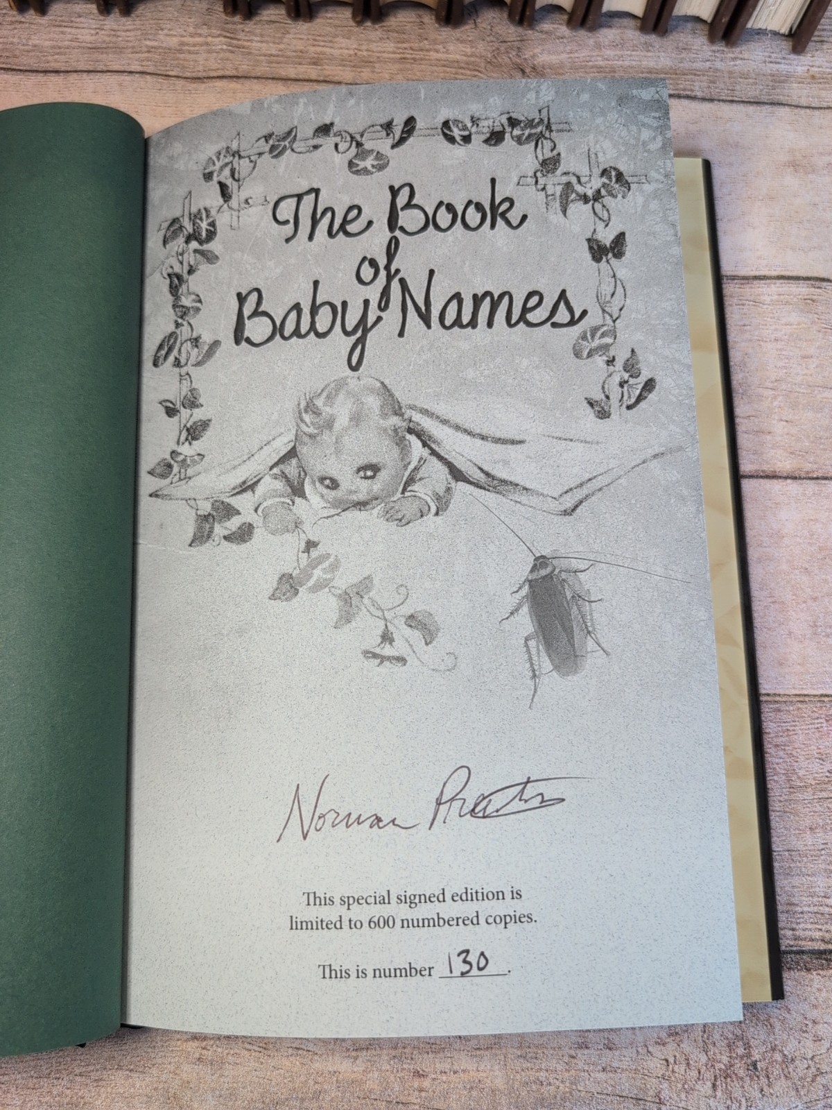The Book Of Baby Names Norman Prentiss Special Signed 1st Edition Cemetary Dance