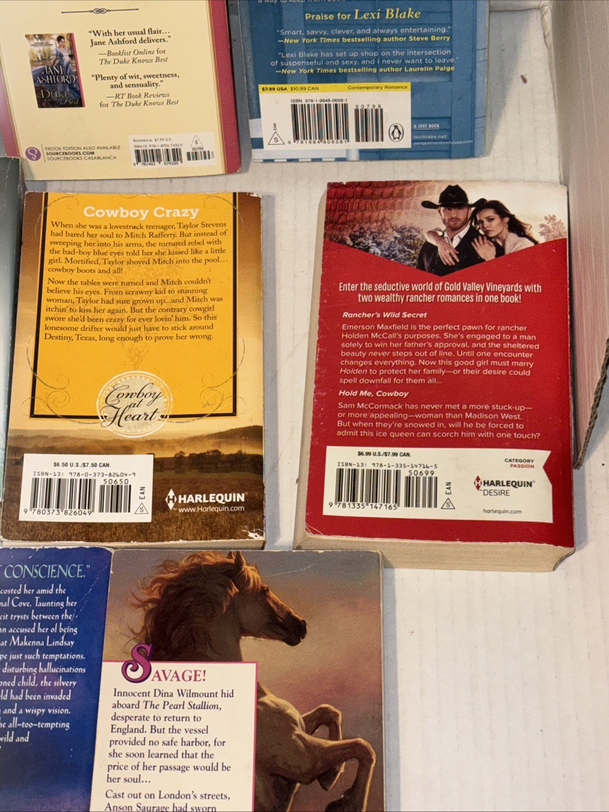 Vintage Romance Novels Lot Of 11 1980’s 1990’s 2000’s Paperback Books Lot Sultry
