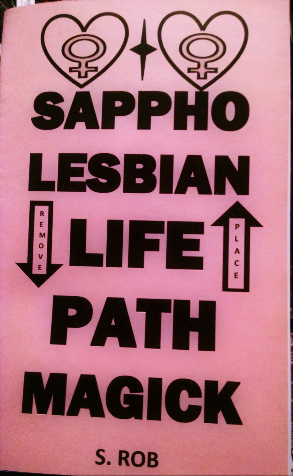 SAPPHO LESBIAN LIFE PATH MAGICK 76 page staple bound book spellbook